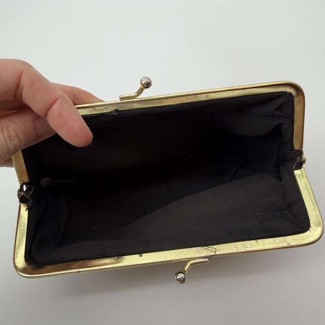 The Unbranded Brand Vintage Genuine Leather Patchwork Purse Kiss Lock Coin Pouch Size ONE SIZE - 3 Thumbnail