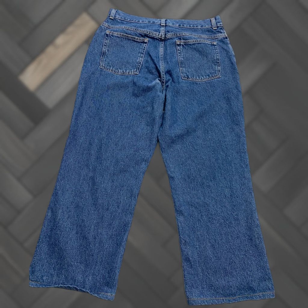 Vintage LL Bean Women's Jeans Size 16 Blue Denim Straight Hemmed 34x25 Size 24" / US 00 / IT 34 - 1 Thumbnail