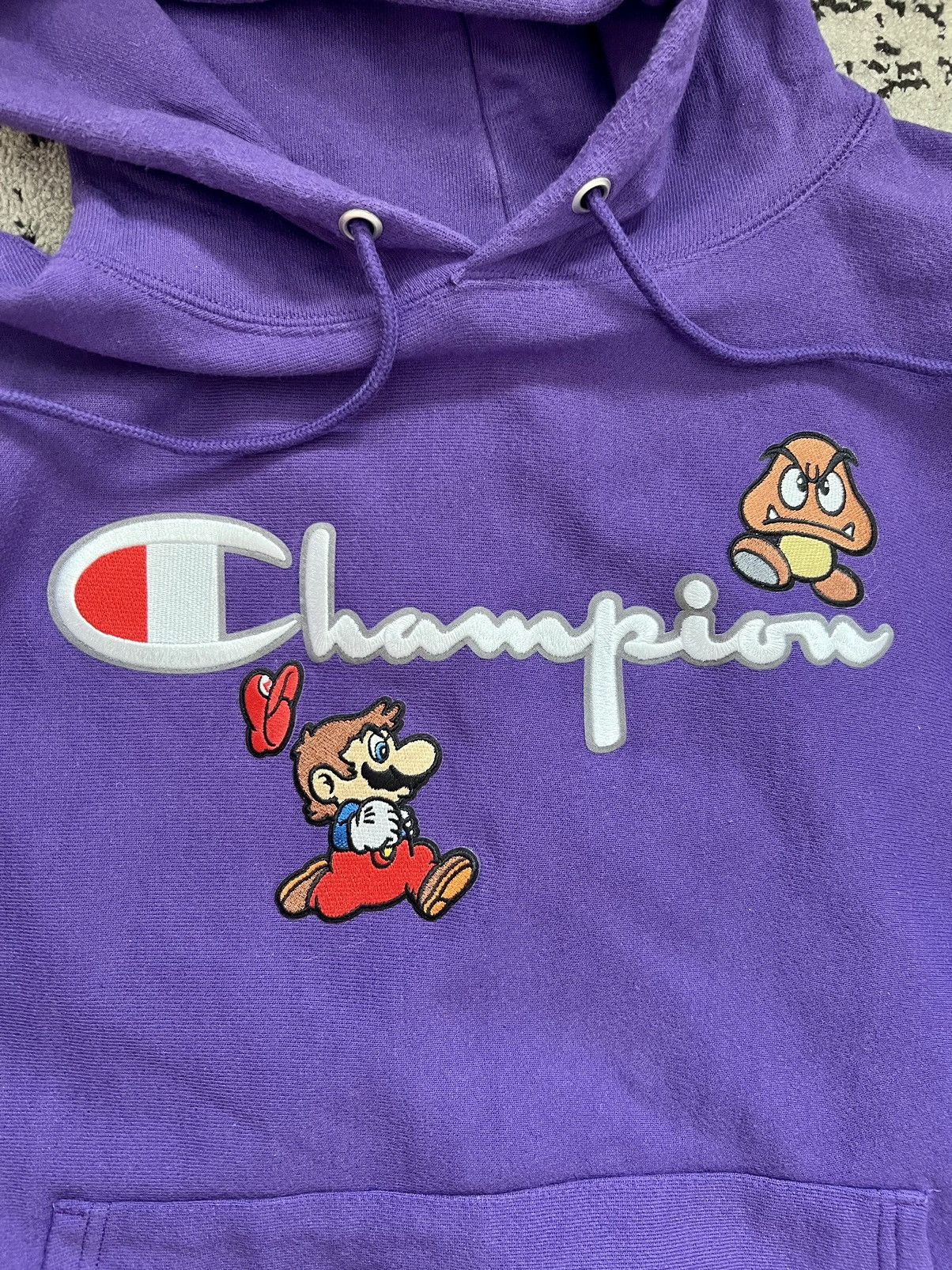 Champion Champion Super Mario Bros Hoodie Purple - Large Size US L / EU 52-54 / 3 - 2 Thumbnail