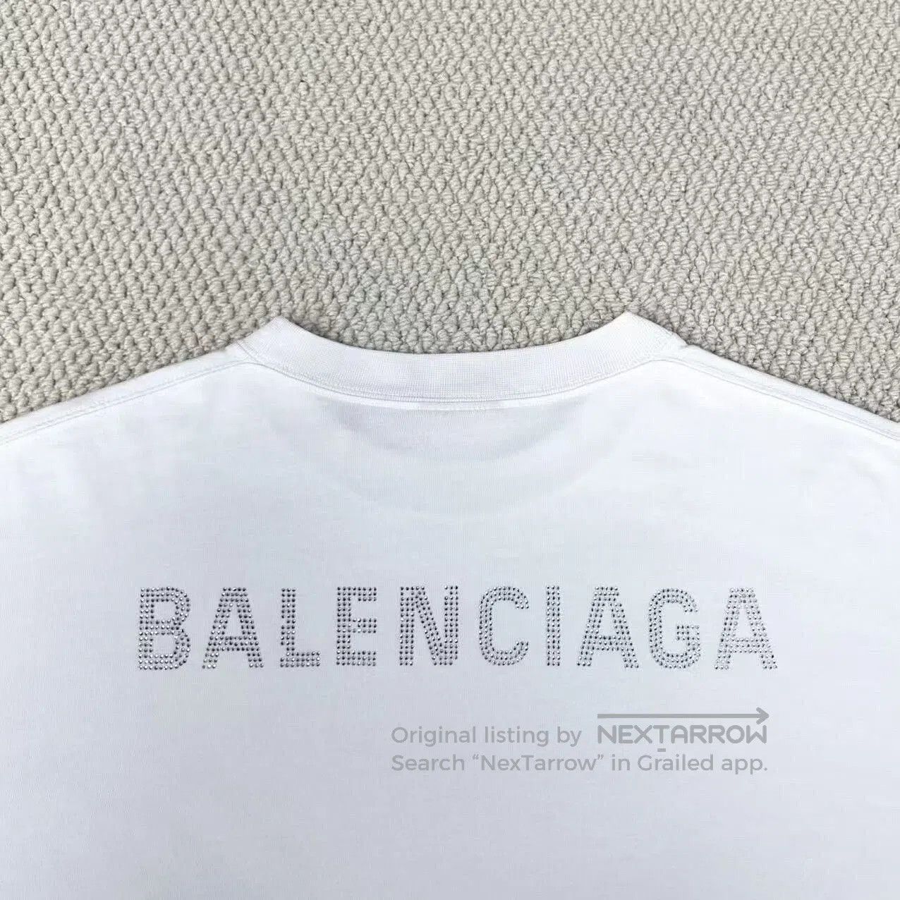 Balenciaga balenciaga white short sleeve logo t. Size US XS / EU 42 / 0 - 4 Thumbnail