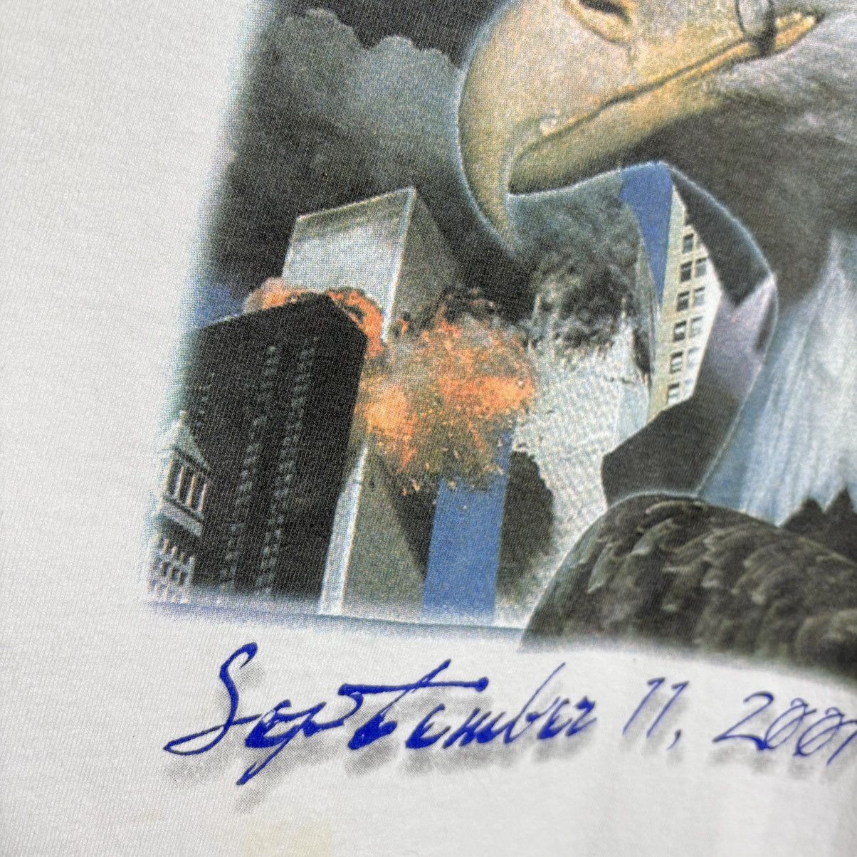 Vintage Vintage Y2K Twins Tower R.I.P. USA Falcon Long Sleeve Tee Size US L / EU 52-54 / 3 - 3 Thumbnail