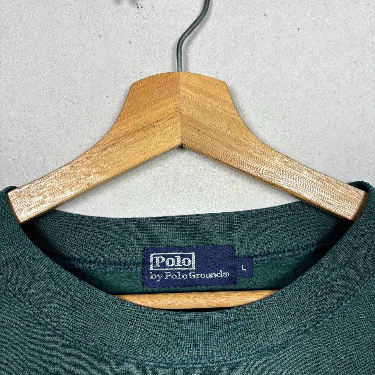 Polo Ralph Lauren Vintage Polo Ground Green Sweatshirt L Japanese Archival Size US L / EU 52-54 / 3 - 5 Thumbnail