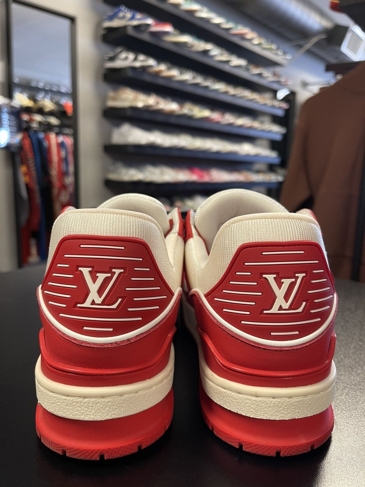 Louis Vuitton Size 5.5LV/6.5US - Product (RED) x Louis Vuitton Trainer Red Size US 6.5 / EU 39-40 - 4 Thumbnail