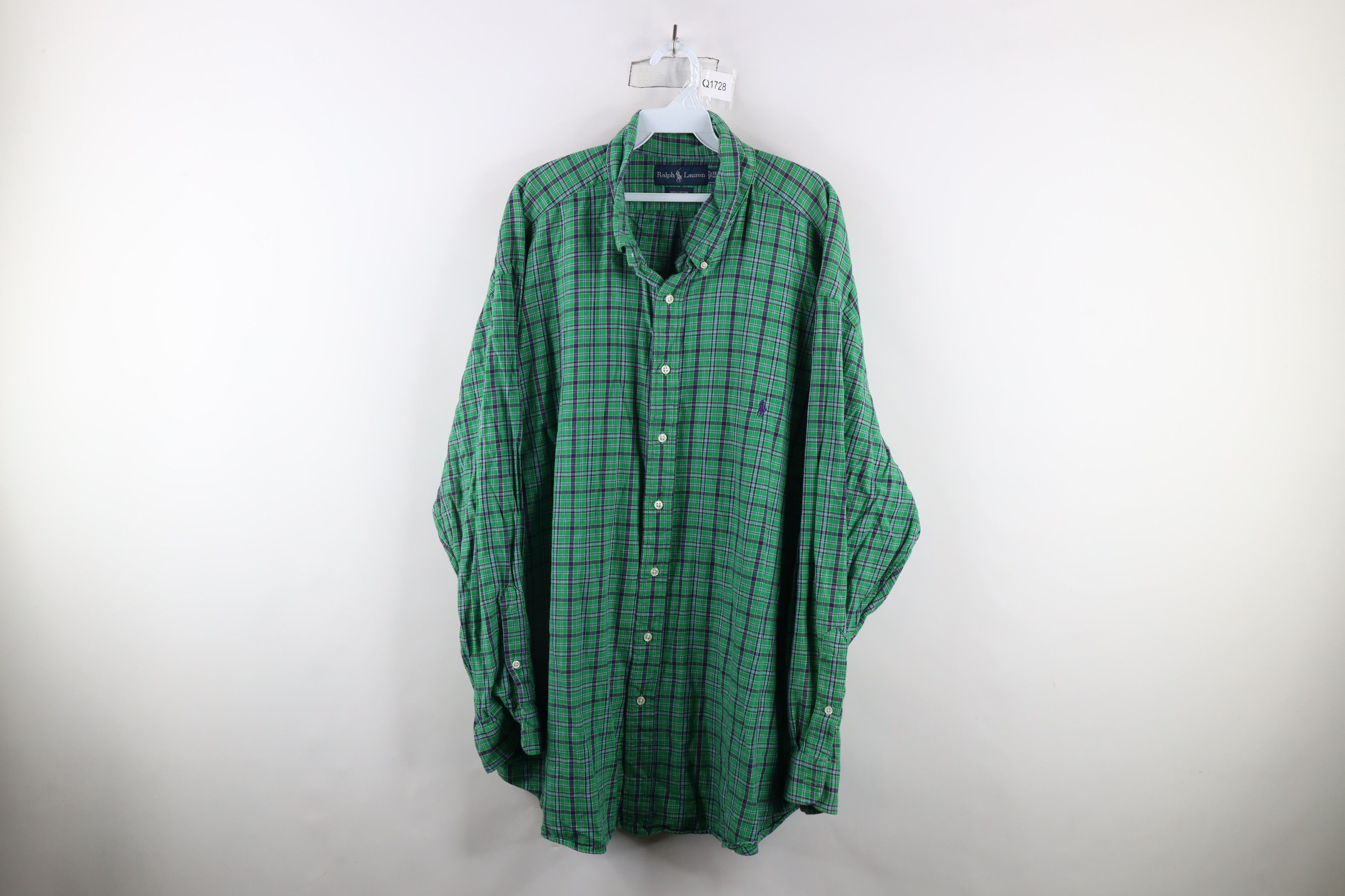 Ralph Lauren × Vintage Vintage 90s Ralph Lauren Collared Button Down Shirt Plaid Size US XXL / EU 58 / 5 - 1 Thumbnail