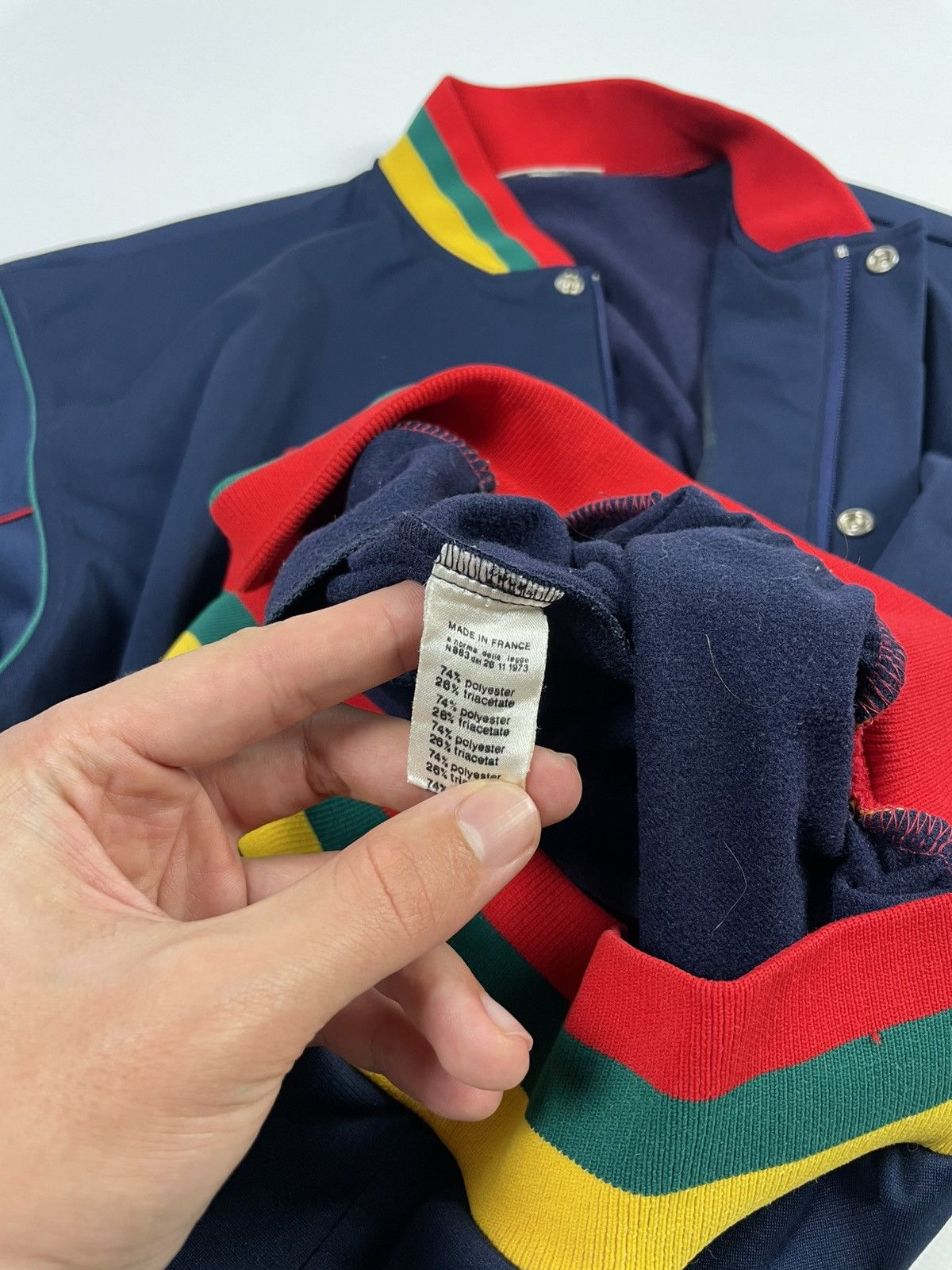 Lacoste Vintage Lacoste Varsity Jacket Size 4 / 180 – Retro Bomber Size US L / EU 52-54 / 3 - 8 Thumbnail
