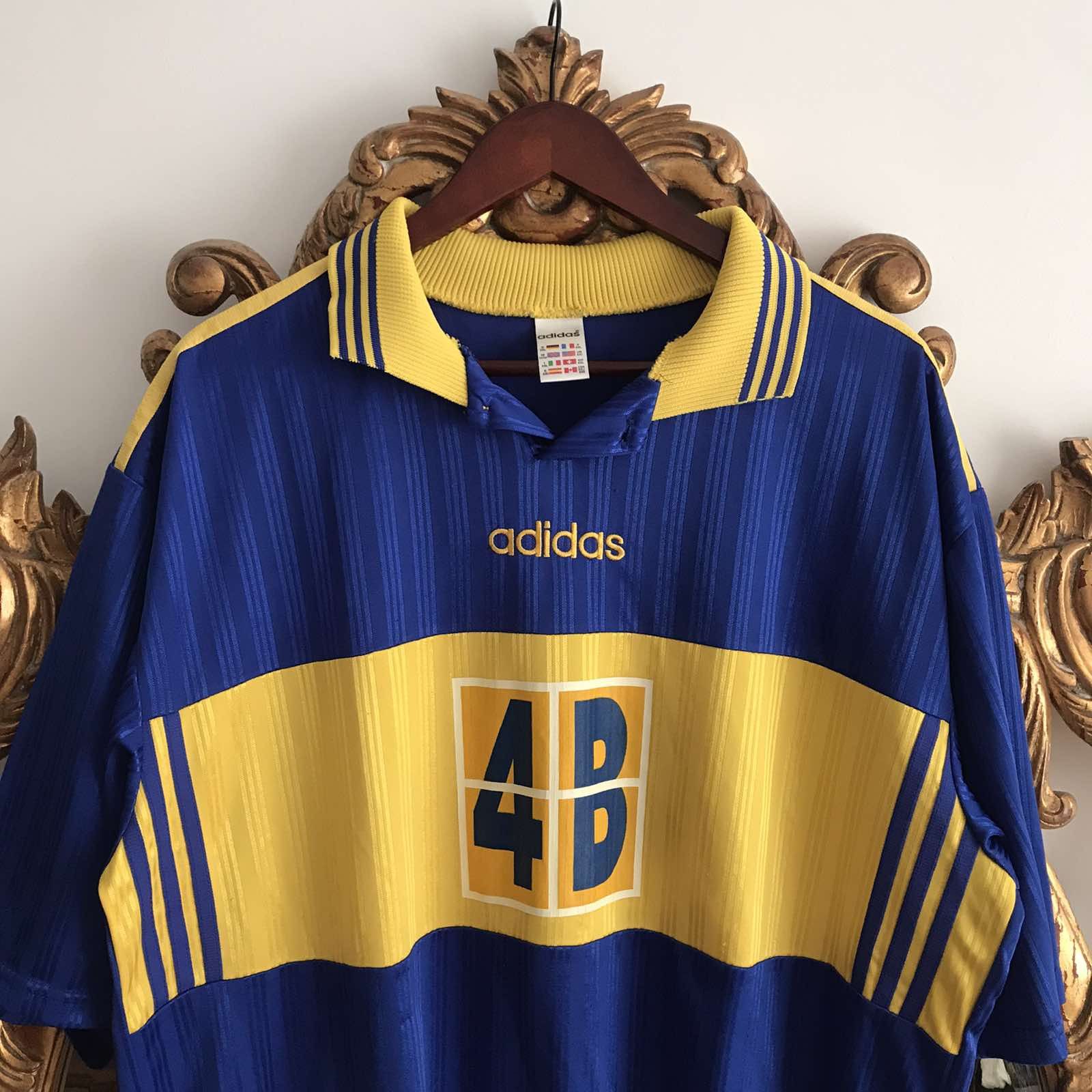 Adidas Rare Vintage Adidas Blockcore Soccer Jersey 90s Size US XXL / EU 58 / 5 - 2 Thumbnail