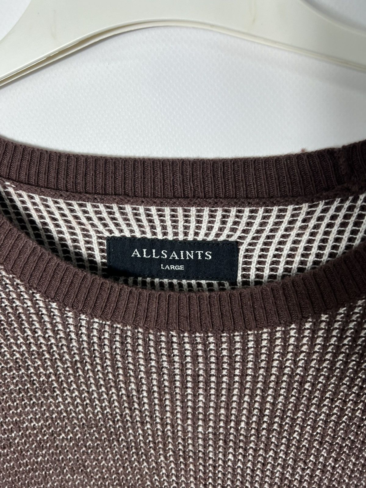 Allsaints Vintage streetwear designer Allsaints Crew Neck Sweater Size US L / EU 52-54 / 3 - 4 Thumbnail