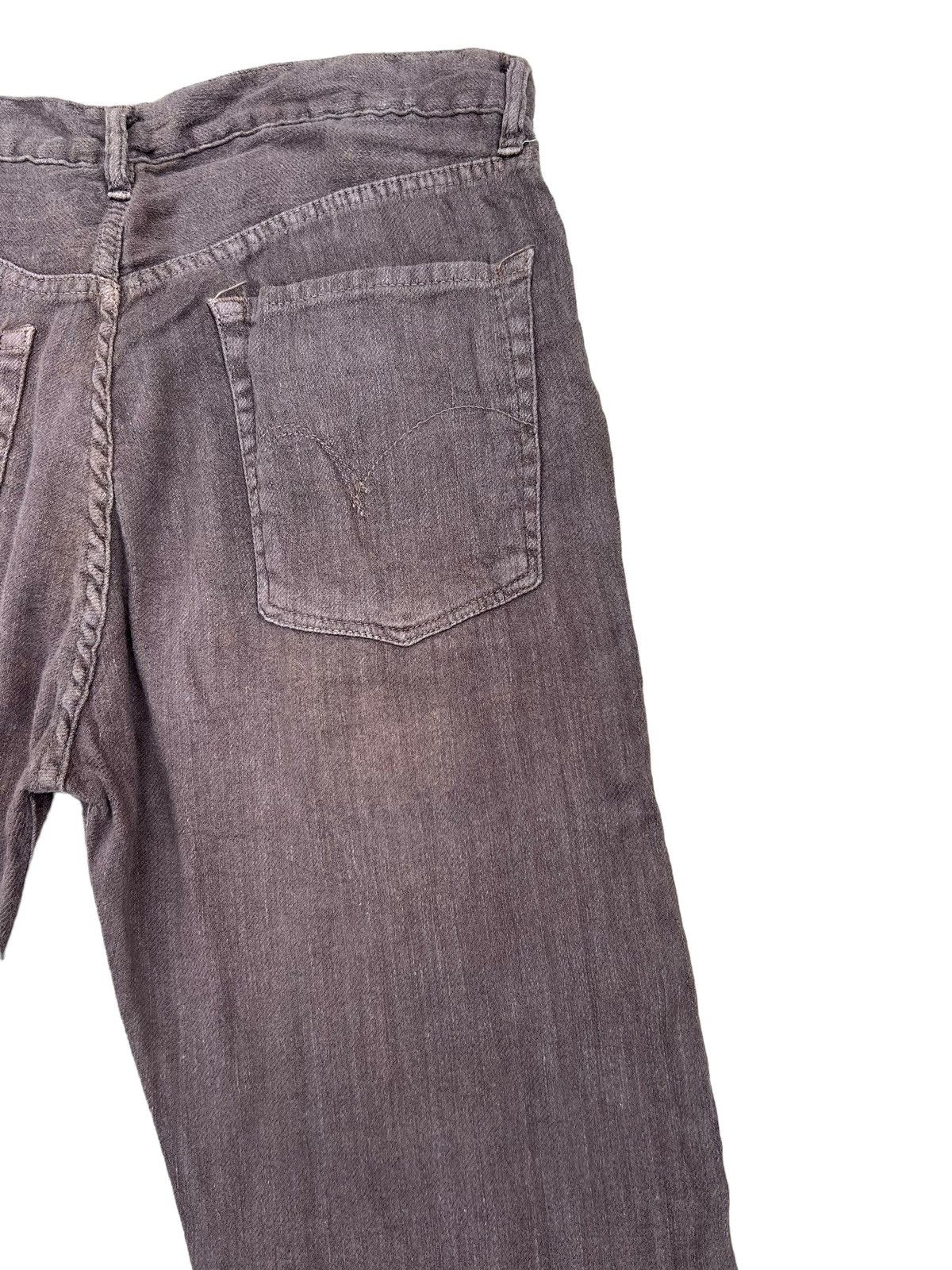 45rpm Vintage 45rpm Japan Brown Linen Jeans Size US 31 - 16 Thumbnail