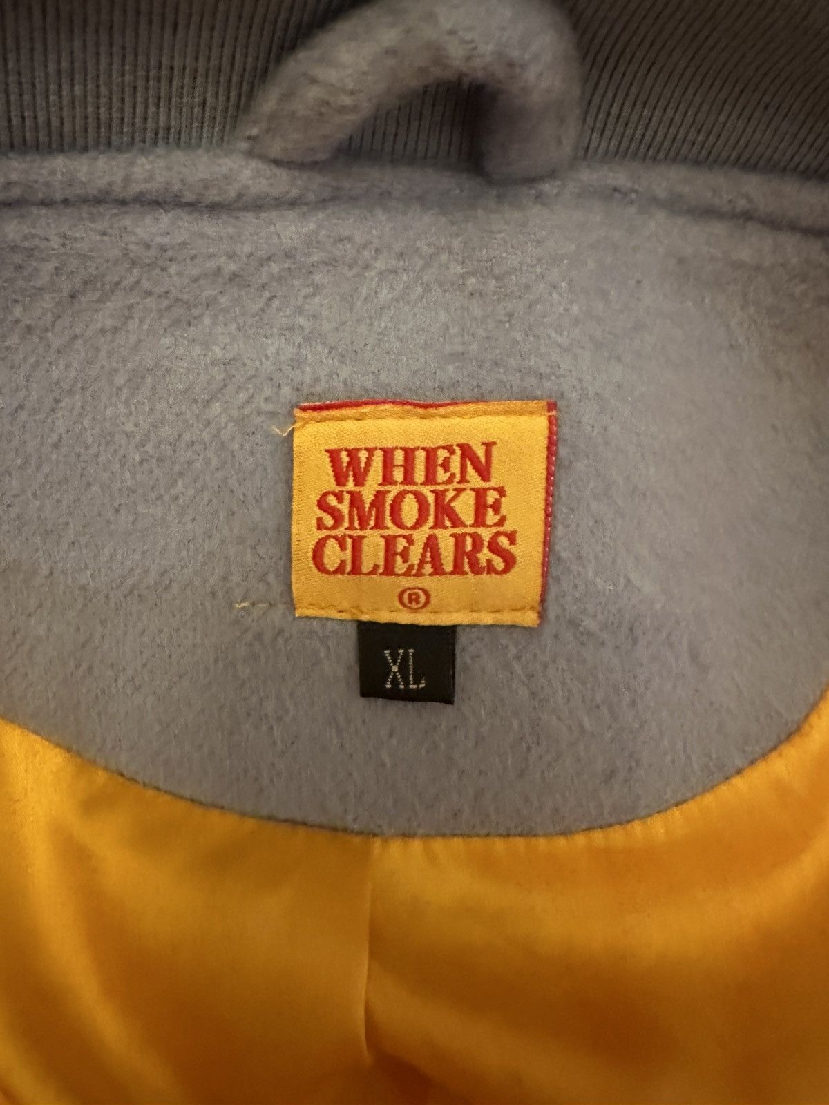 Whensmokeclears Handmade Leather + Felt Bomber Jacket (WhenSmokeClears) Size US XL / EU 56 / 4 - 3 Thumbnail