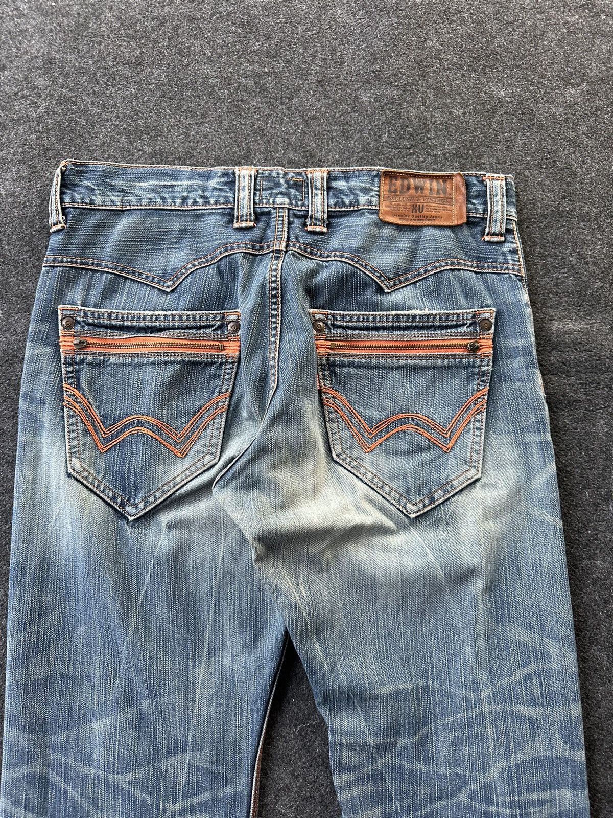 Edwin Edwin Exclusive Vintage Faded Washed Distressed Denim D187 Size US 34 / EU 50 - 16 Thumbnail