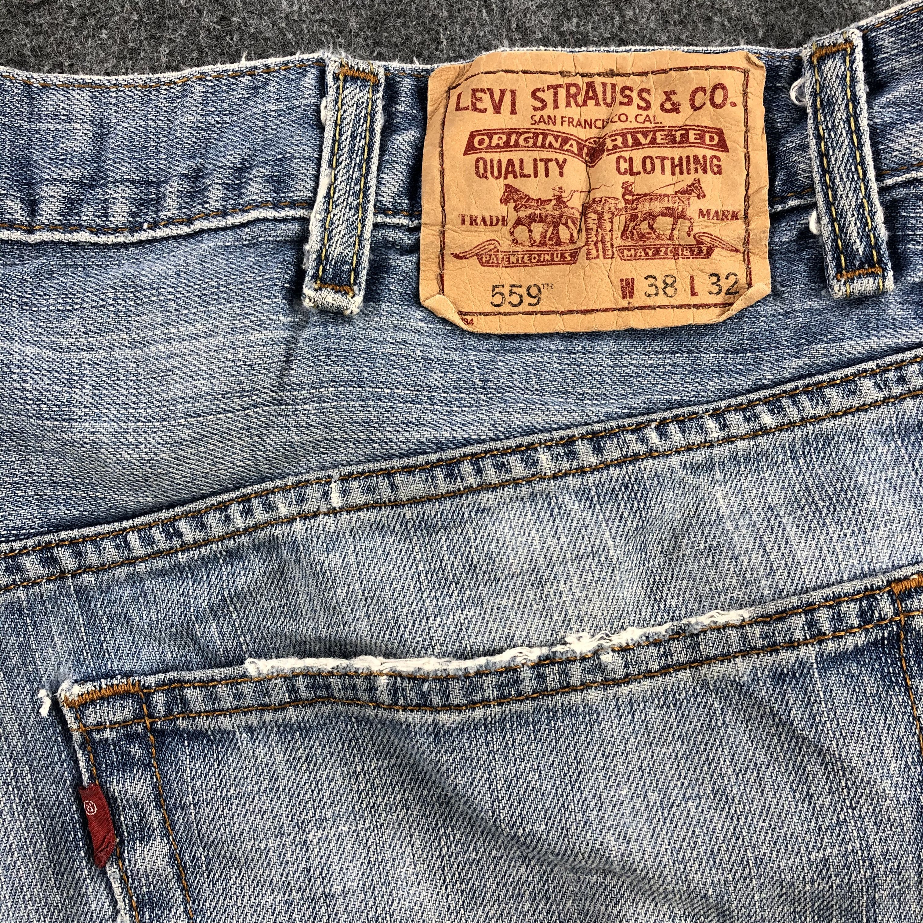 Levi's × Vintage Vintage Ditsress Light Wash Levis 559 Jeans-JM1007 Size US 38 / EU 54 - 6 Thumbnail