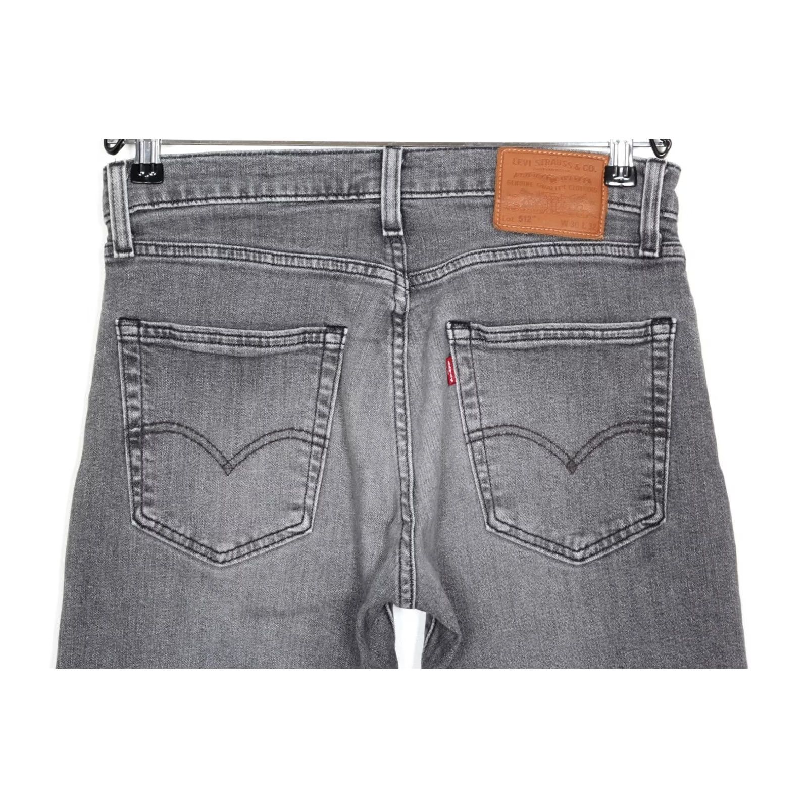 Levi's LEVI’S 512 PREMIUM Jeans Men Slim Tapered Big E 30x30 30x32 W30 L30 Denim Grey Size US 30 / EU 46 - 4 Thumbnail