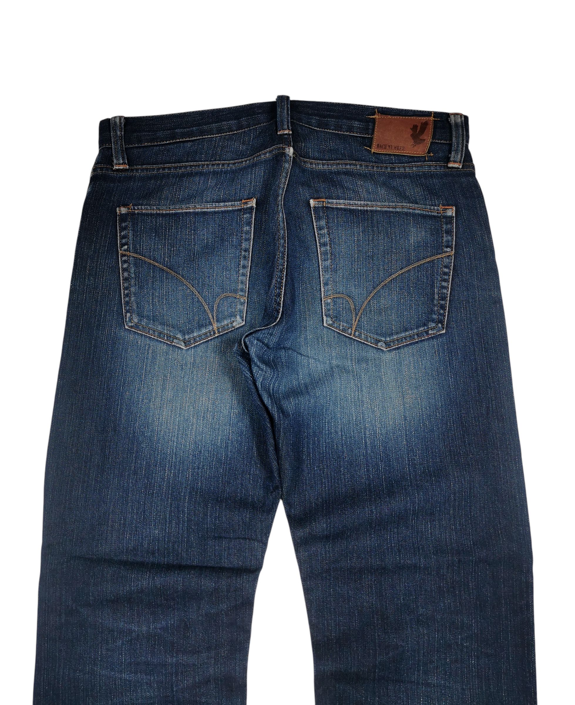 Japanese Brand × Jean × Self Edge Back Number Selvedge Jeans Size US 34 / EU 50 - 8 Thumbnail