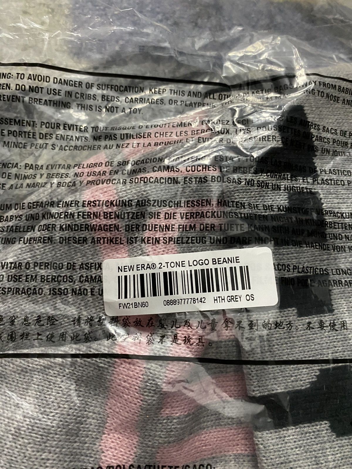 New Era × Supreme Supreme New Era 2-Tone Logo Beanie (FW21) Grey Size ONE SIZE - 4 Thumbnail