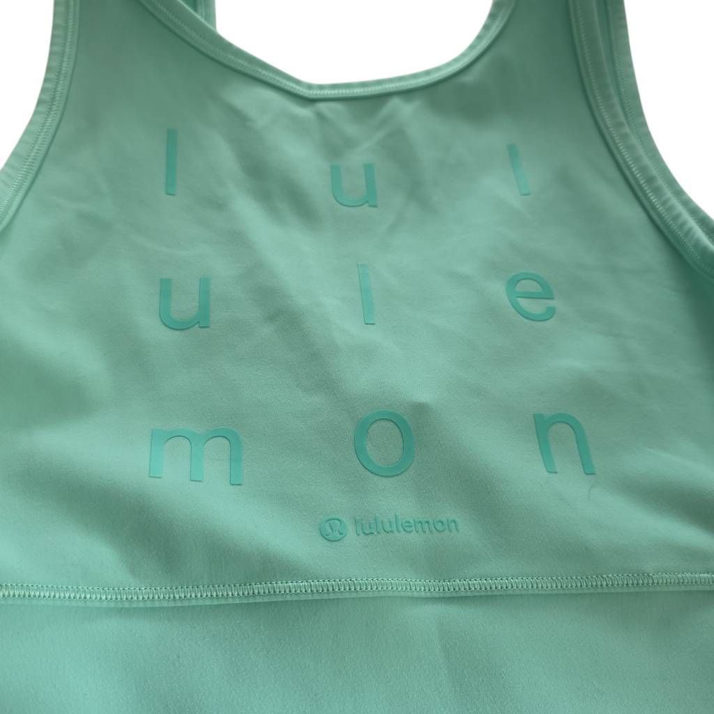 Lululemon Lululemon Women's Size 4 Aquamarine Long Line Sports Bra Size S / US 4 / IT 40 - 2 Thumbnail