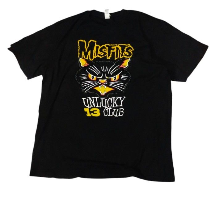 Band Tees Misfits Unlucky 13 Club Black Cat Tshirts Size US XL / EU 56 / 4 - 1 Thumbnail