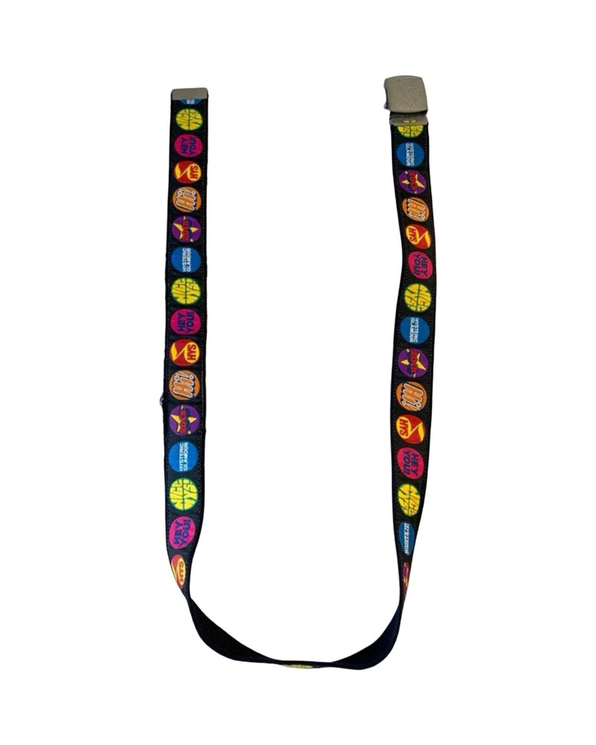 Hysteric Glamour Silver Plated Buckle Multi Print Cotton Belt Size ONE SIZE - 9 Thumbnail