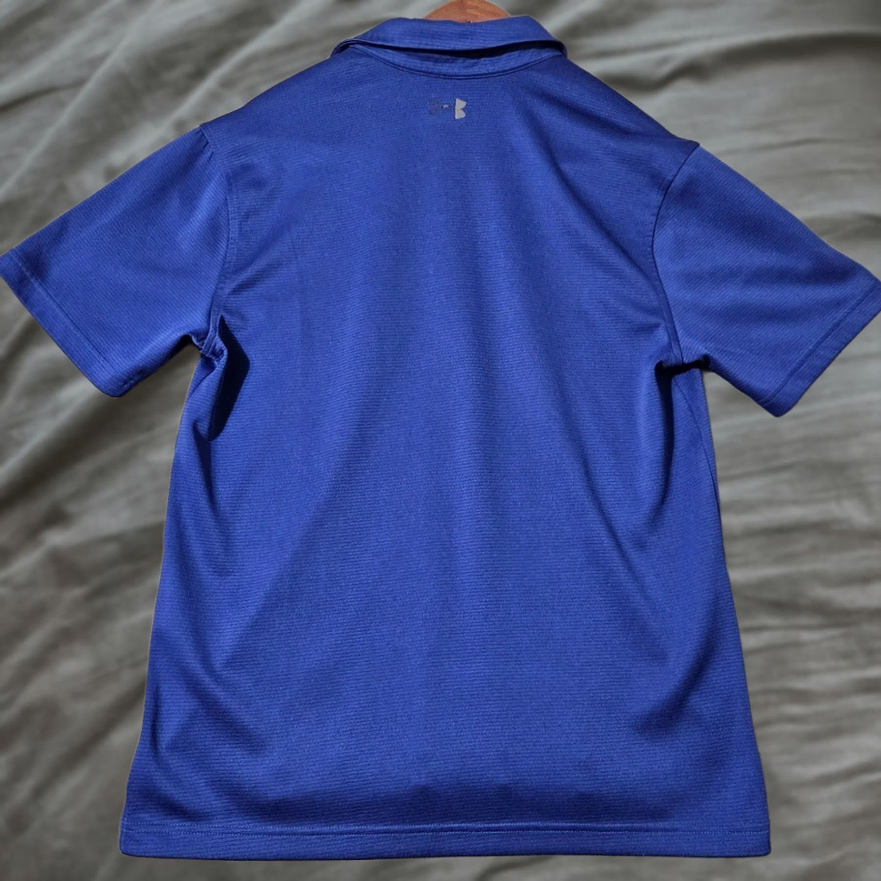 Under Armour Under Armour Shirt Mens M Blue Golf Men Tech Textured Polyester Polo Size Size US M / EU 48-50 / 2 - 1 Thumbnail