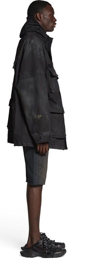 Balenciaga o1tr1nto0825 Double Front Military Parka in Black Size US S / EU 44-46 / 1 - 2 Thumbnail