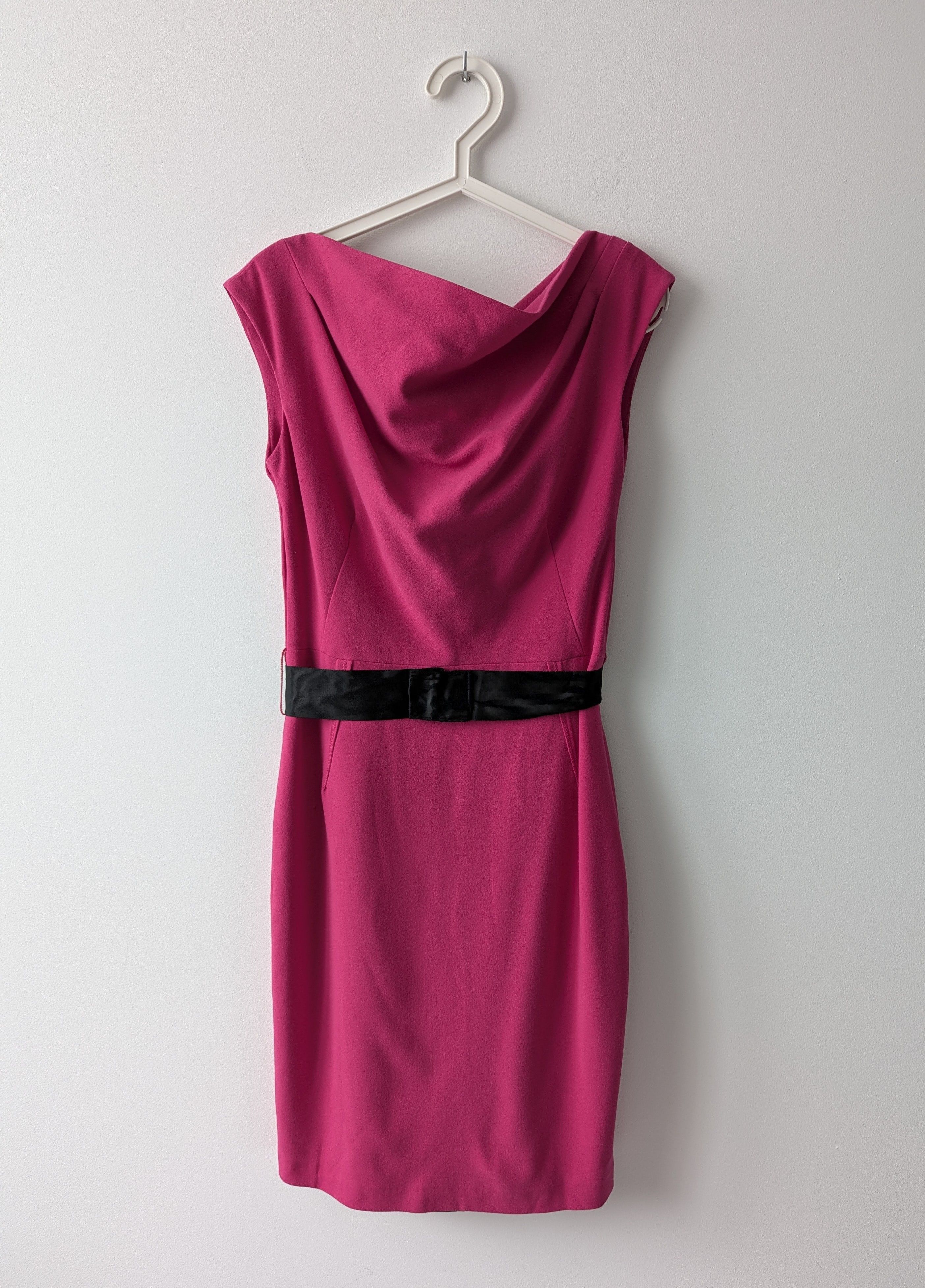 Roksanda Ilincic sculptural midi dress with belt detail