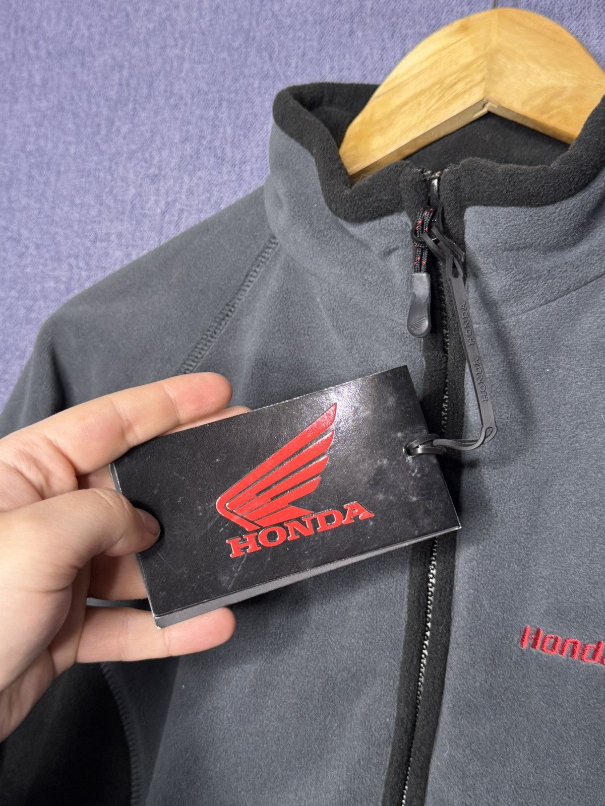 Honda NEW Vintage Honda F1 Racing Fleece Jacket Full Zip Woman 12 Size XL / US 12-14 / IT 48-50 - 7 Thumbnail