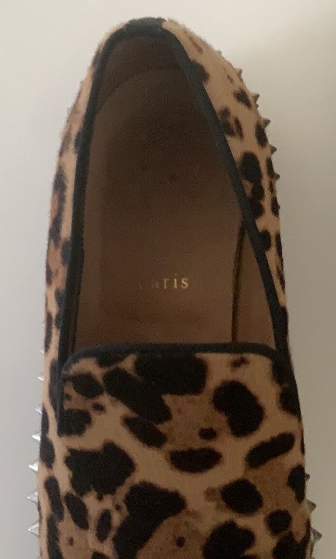 Christian Louboutin CLouboutin Leopard Print pony hair men’s Spike Loafers Size US 9 / EU 42 - 5 Thumbnail