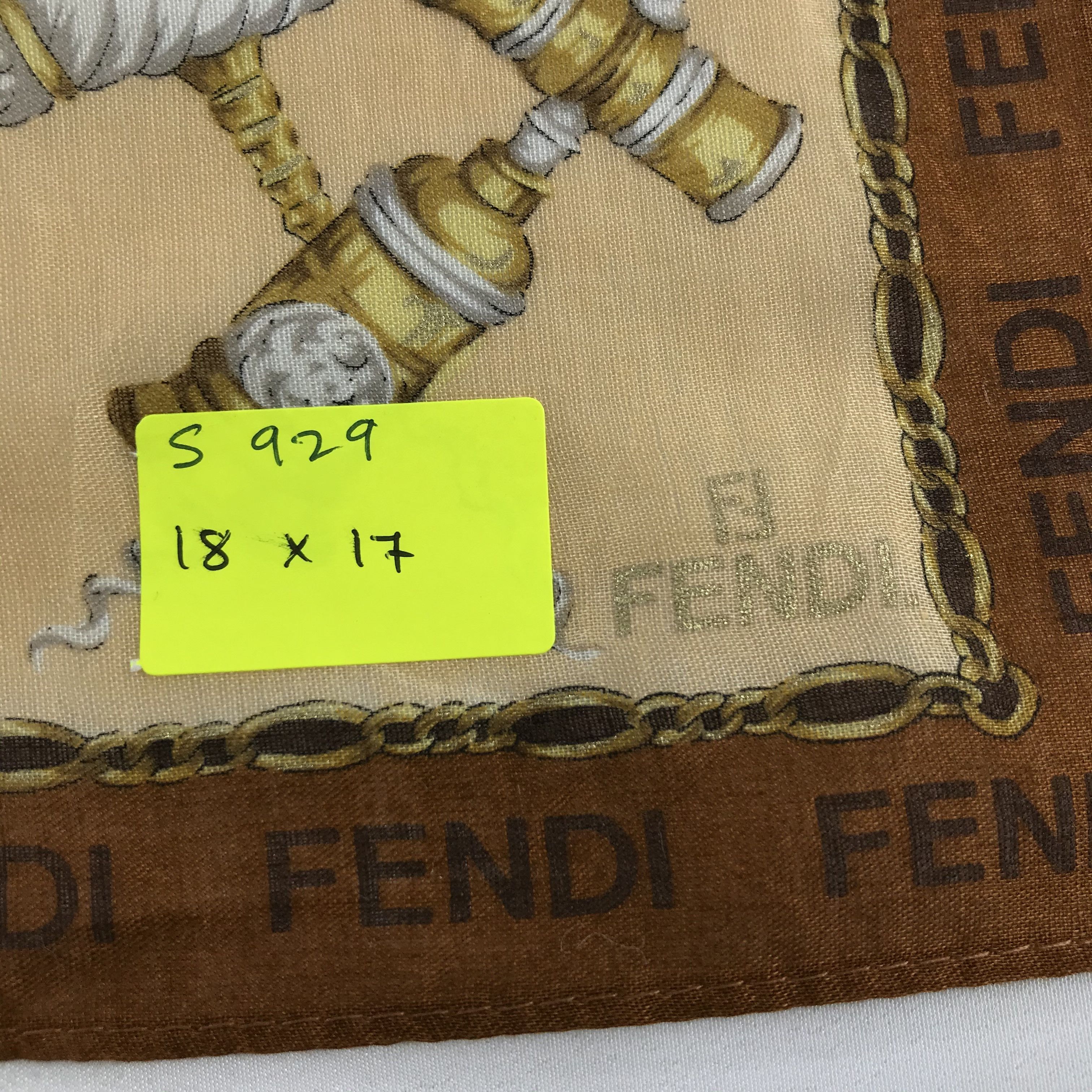 Vintage Vintage Fendi Bandana / Handkerchief / Neckerchief - S929 Size ONE SIZE - 5 Thumbnail