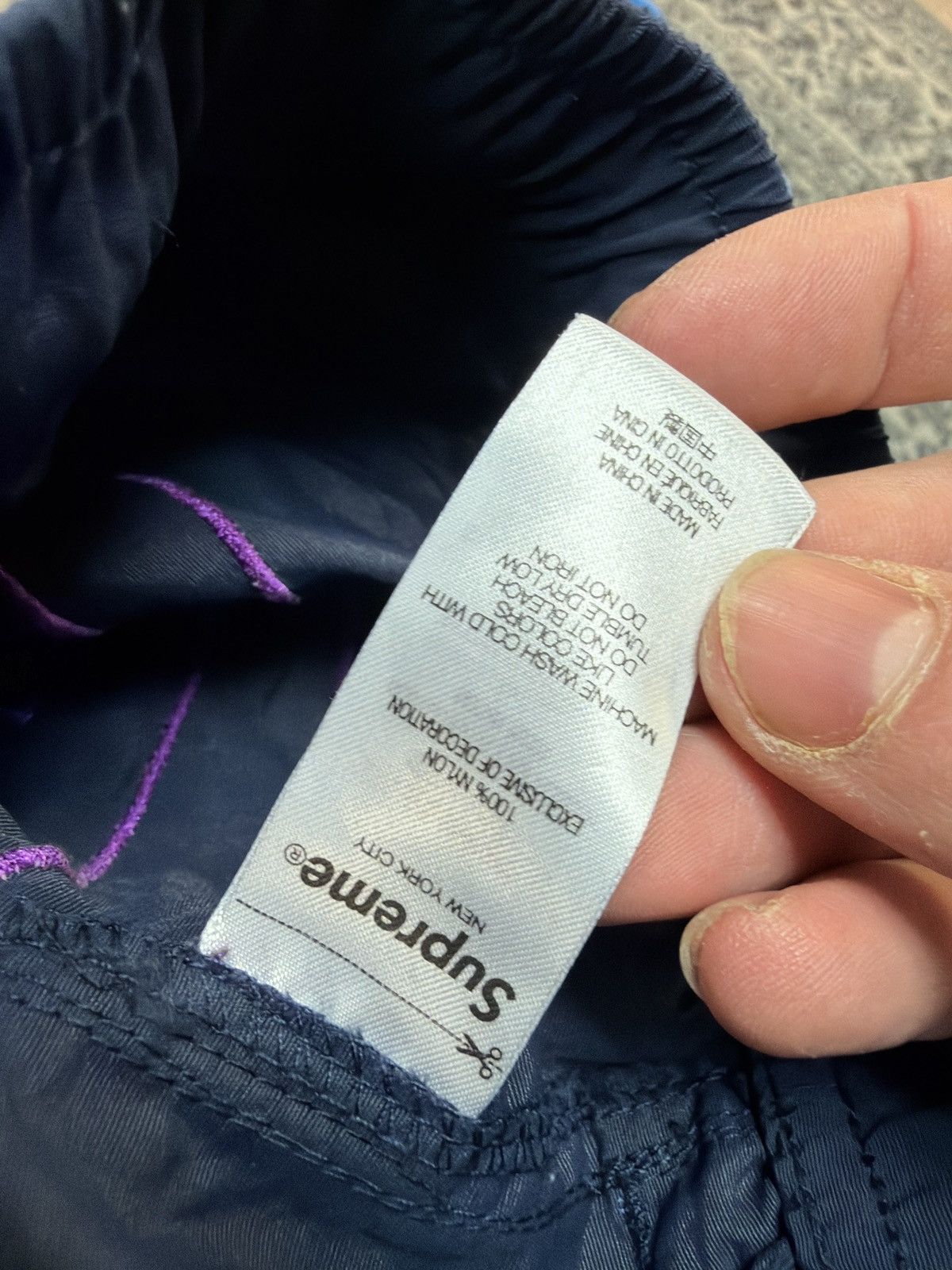 Supreme Supreme script nylon shirt purple navy Size US 36 / EU 52 - 6 Thumbnail