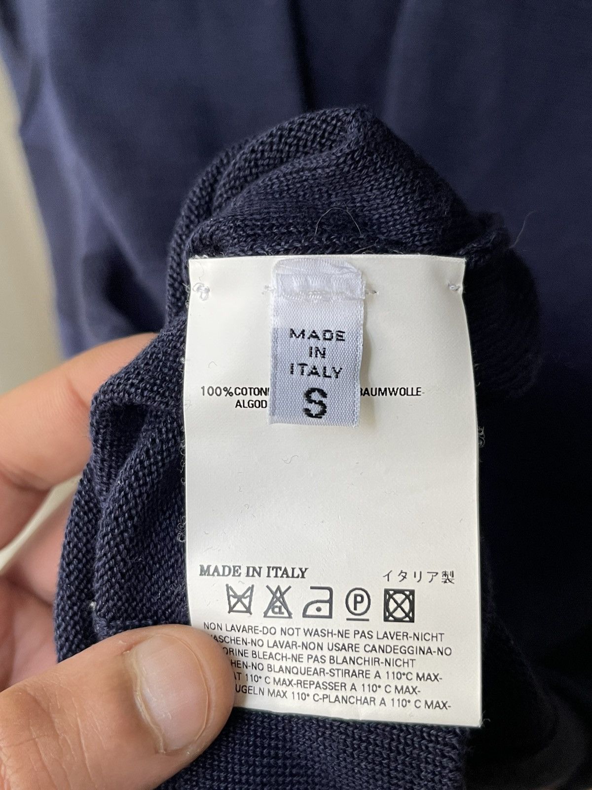 Maison Margiela Maison Margiela SS08 Navy Open-Collar Knit Polo Sweater Size US S / EU 44-46 / 1 - 15 Thumbnail