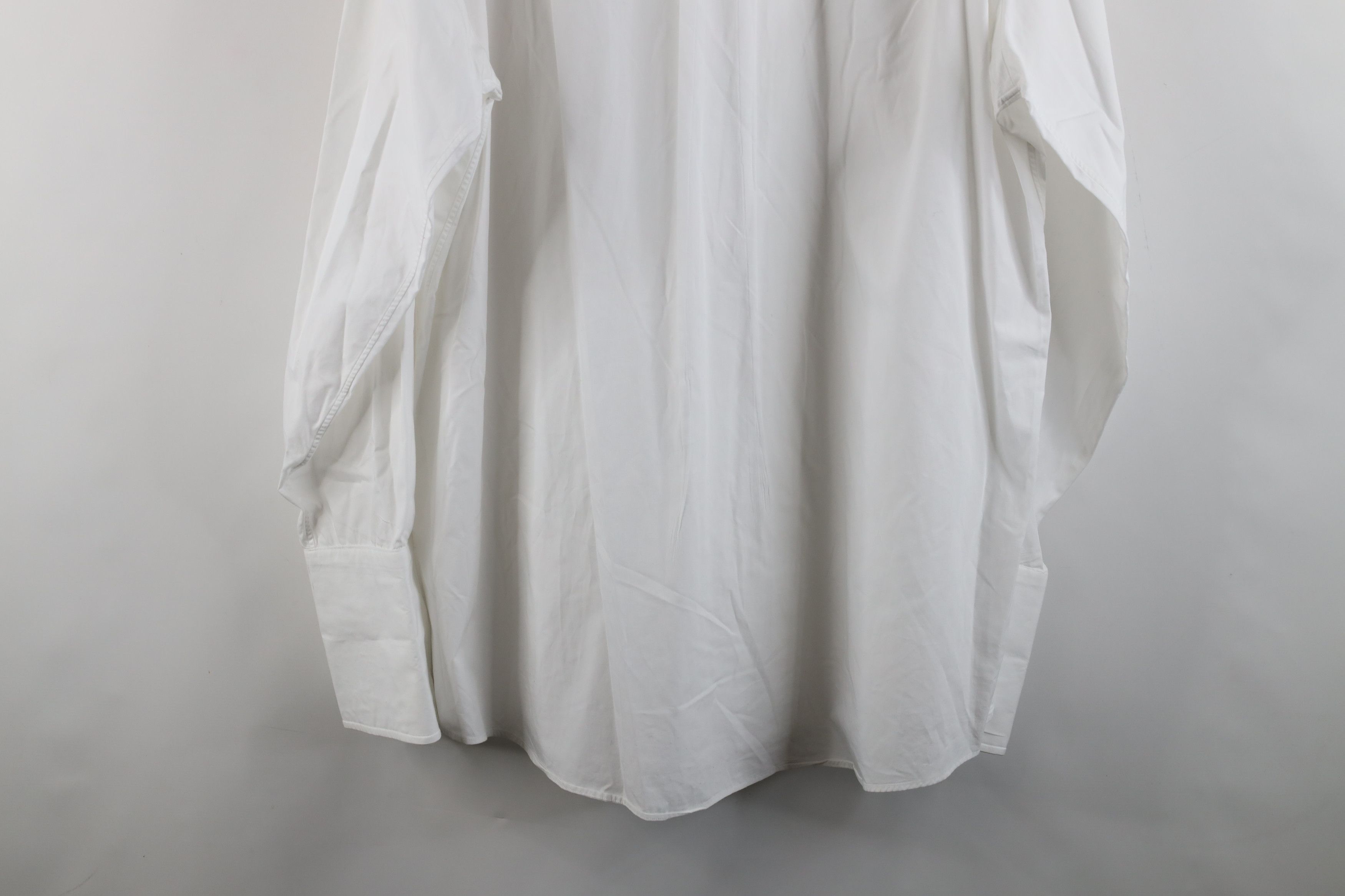 Jos. A. Bank × Vintage Jos A Bank French Cuff Tuxedo Prom Button Dress Shirt White Size US M / EU 48-50 / 2 - 14 Thumbnail