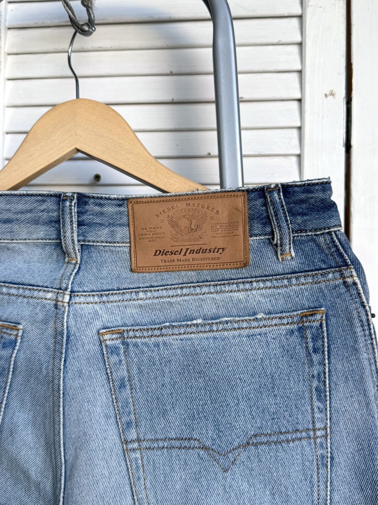 Diesel DIESEL D-Rekiv-Z Washed Distressed Jeans Ripped Denim 09C90 Size US 30 / EU 46 - 16 Thumbnail