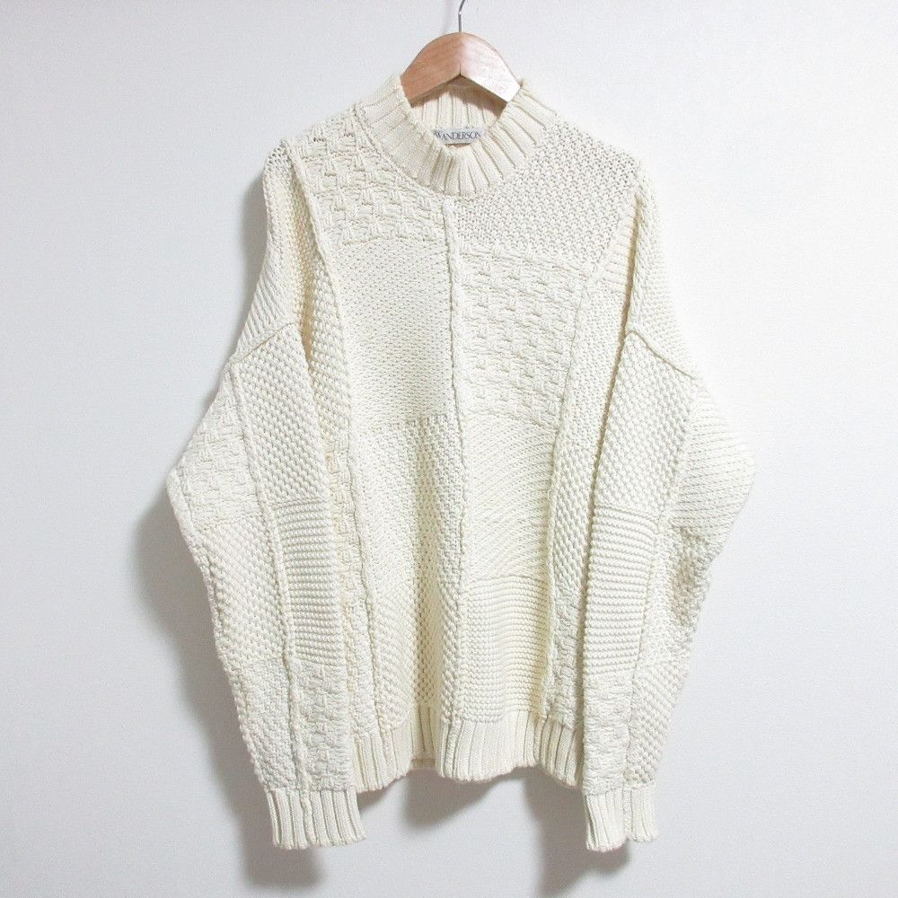 Other Other JW Anderson Patchwork Chunky Knit Sweater Others Tops DUTY FREE for USA Size ONE SIZE - 1 Thumbnail