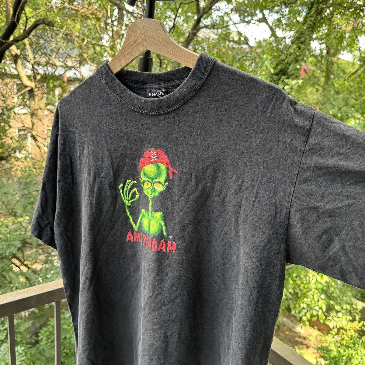 Vintage Amsterdam Alien Thrashed Faded Distressed Shirt ERD Grunge Size US M / EU 48-50 / 2 - 4 Thumbnail