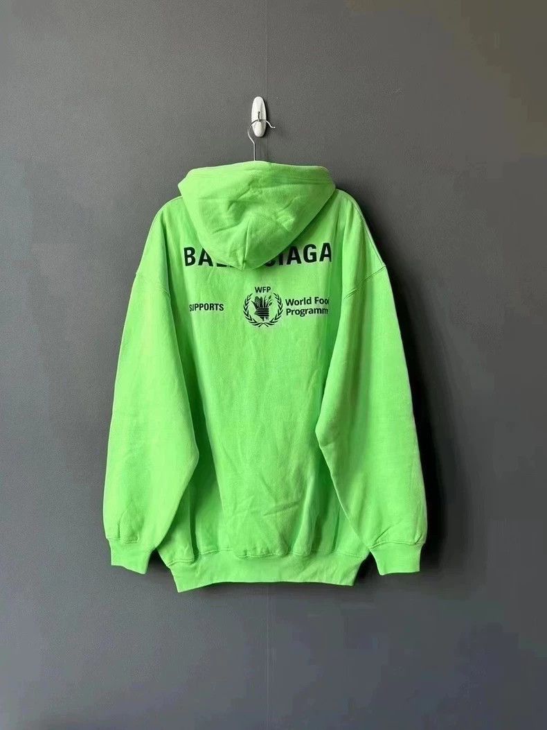 Balenciaga Balenciaga Fluorescent Green Charity Hoodie-2506 Size US S / EU 44-46 / 1 - 2 Thumbnail