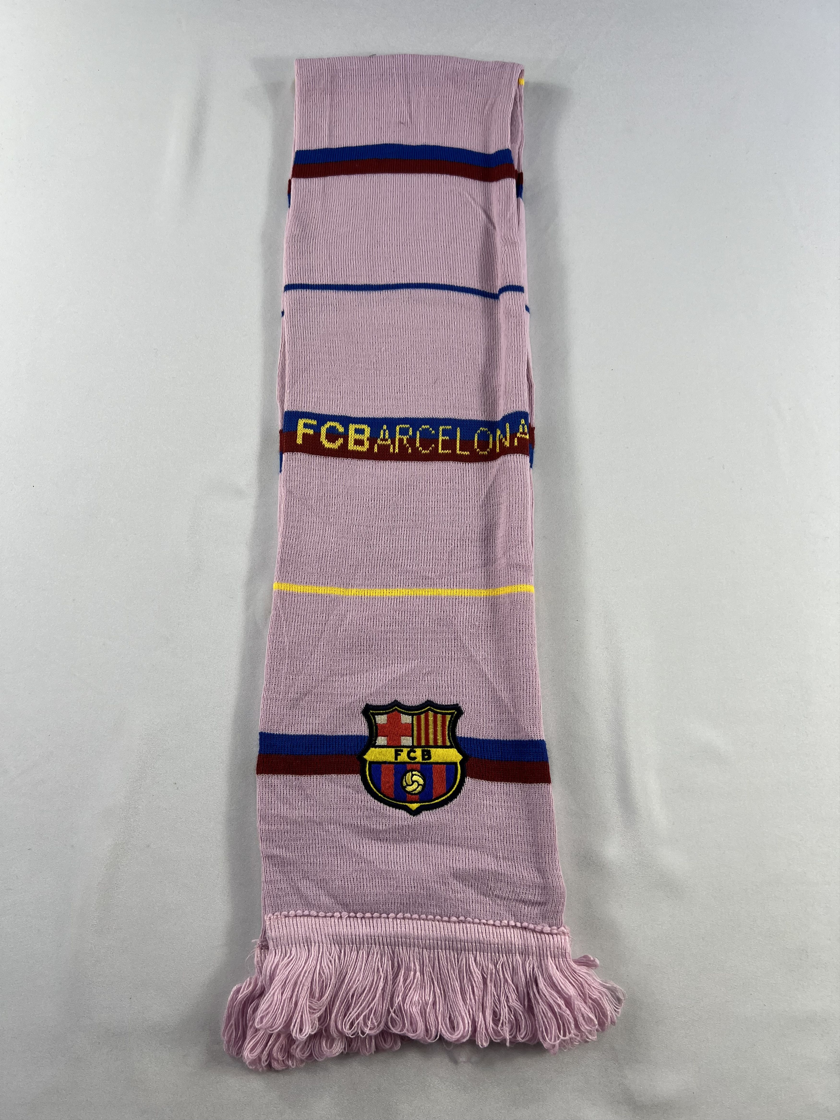 Vintage Barcelona F.C Scarf / Muffler / Neckwear P957 Size ONE SIZE - 2 Thumbnail