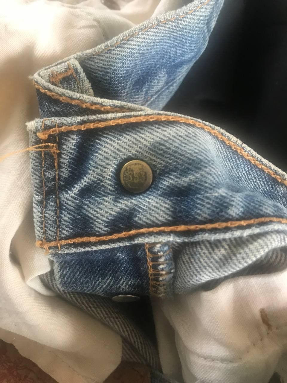 Kapital Vintage 90s Levis 501 #553 Ripped Distressed Jeans Size US 31 - 7 Thumbnail