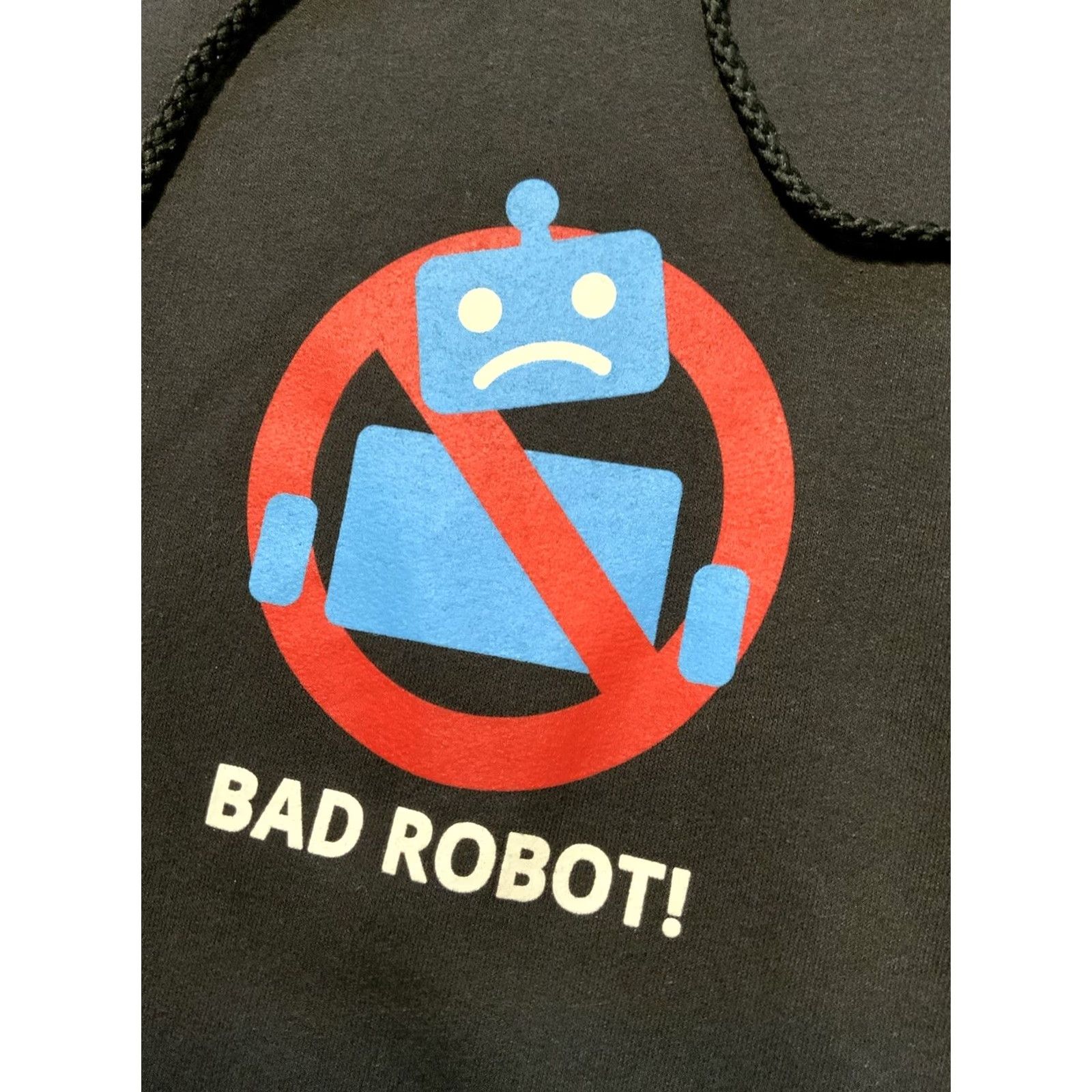 Port & Company VINTAGE Bad Robot Skateboarding Graphic Navy Blue Fleece Pullover Hoodie XL Men XS? Size US XL / EU 56 / 4 - 2 Thumbnail