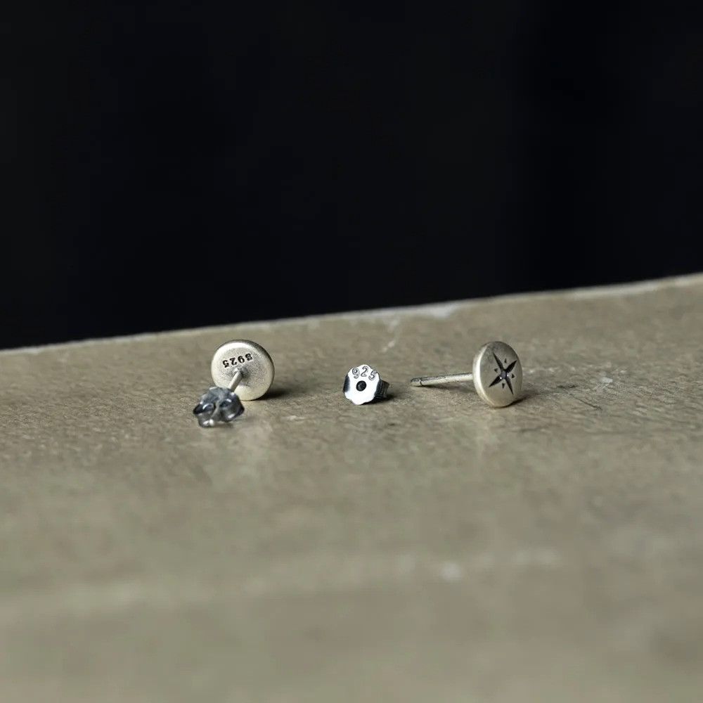Jewelry Round Zircon Stud Earrings 925 Sterling Silver Jewelry Gift Size ONE SIZE - 4 Thumbnail