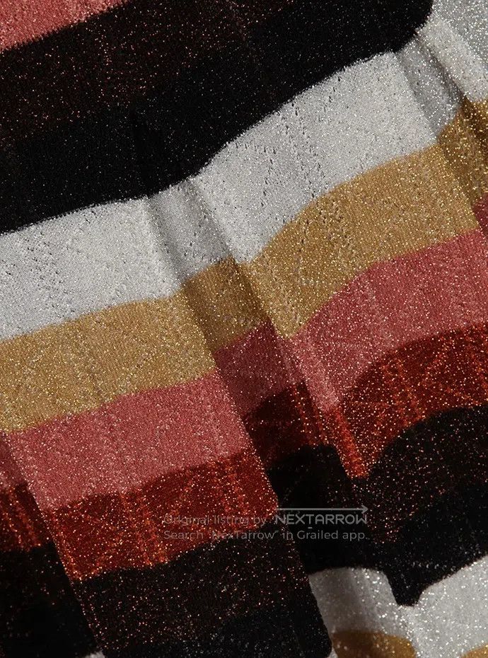 Fendi Fendi Lurex Dress with Classic Striped Design, Wool Blende Size XS / US 0-2 / IT 36-38 - 5 Thumbnail