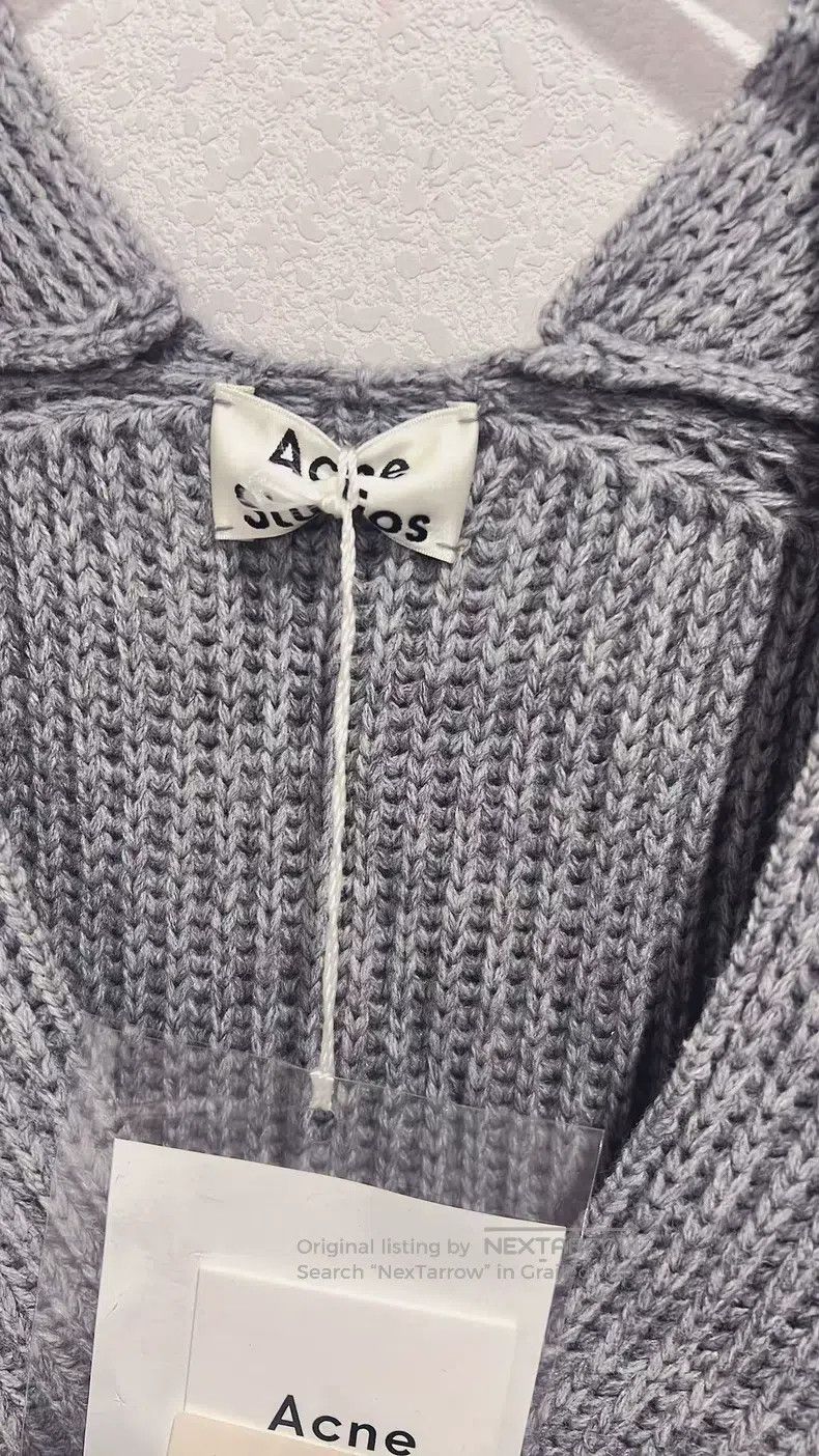 Acne Studios Acne Studios Gray V-neck wool sweater Size XS / US 0-2 / IT 36-38 - 3 Thumbnail