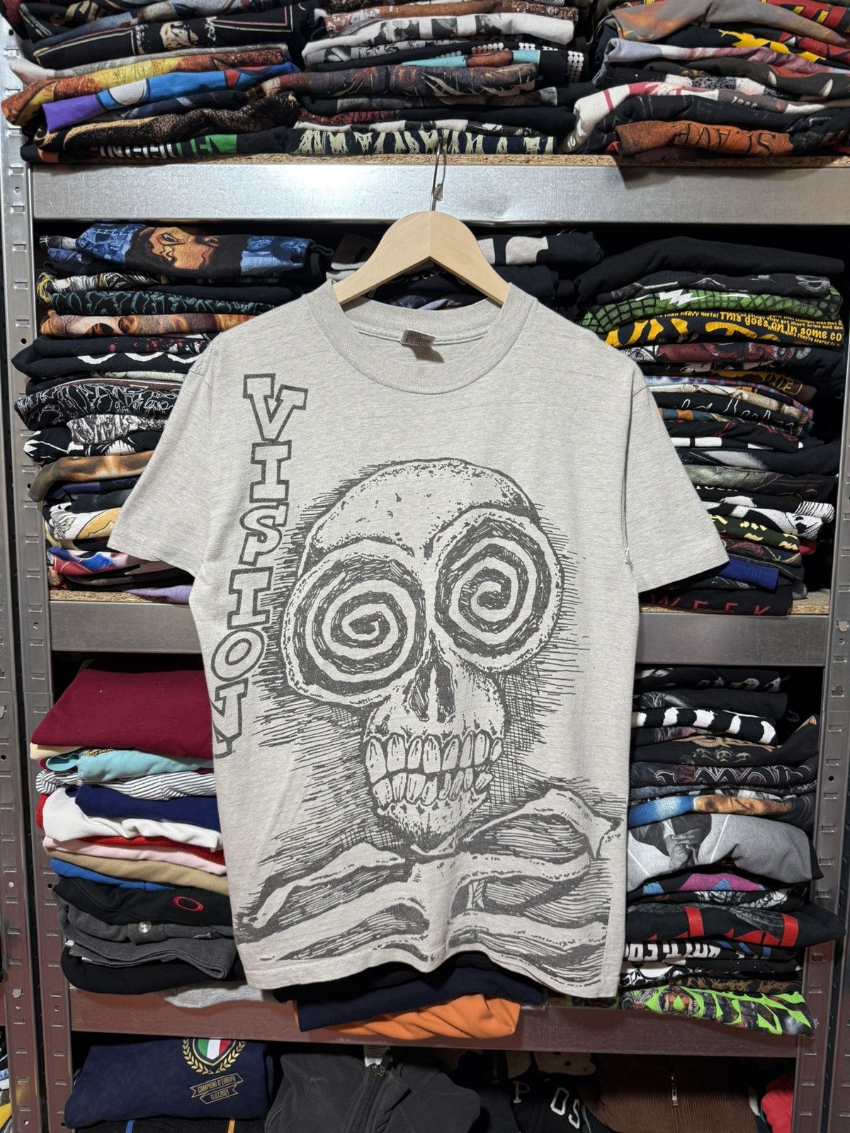 Vision Streetwear Vintage 1980s Vision Streetwear AOP Tom Groholski T-Shirt Size US S / EU 44-46 / 1 - 1 Thumbnail