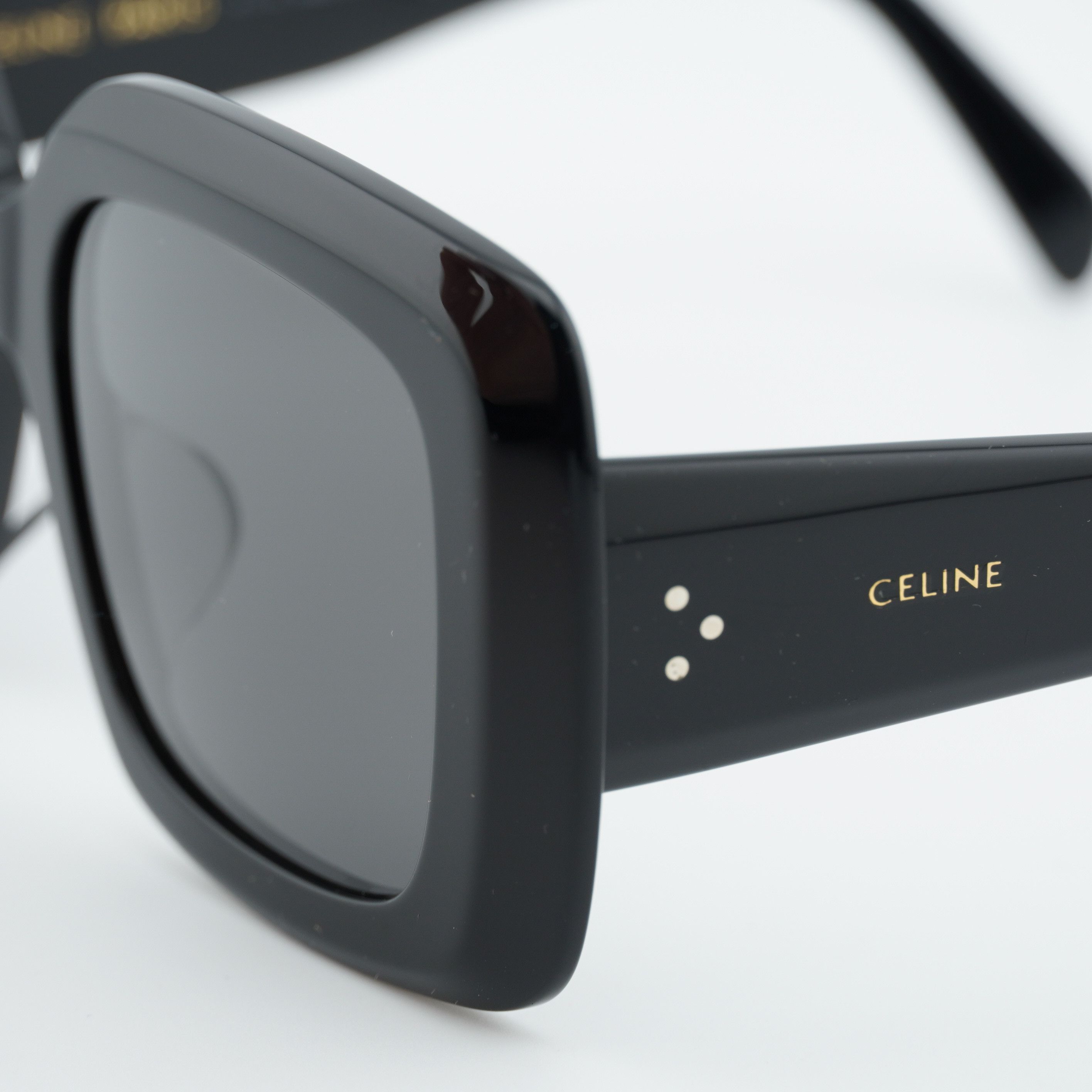 Celine Celine CL40263F 01A Sunglasses Black Square Frame Size ONE SIZE - 2 Thumbnail