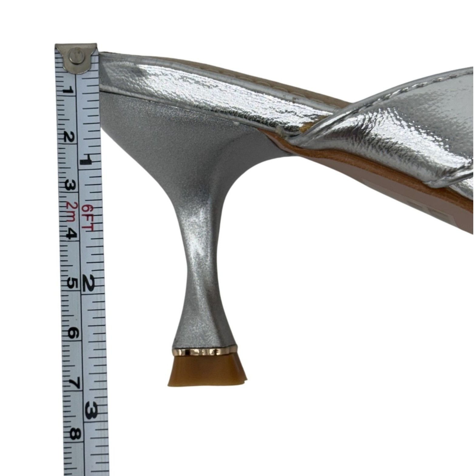 Other CHASE + CHLOE / Idra-3 / Silver / Pointed / Toe Mule Heels / Size US 10 / IT 40 - 7 Thumbnail
