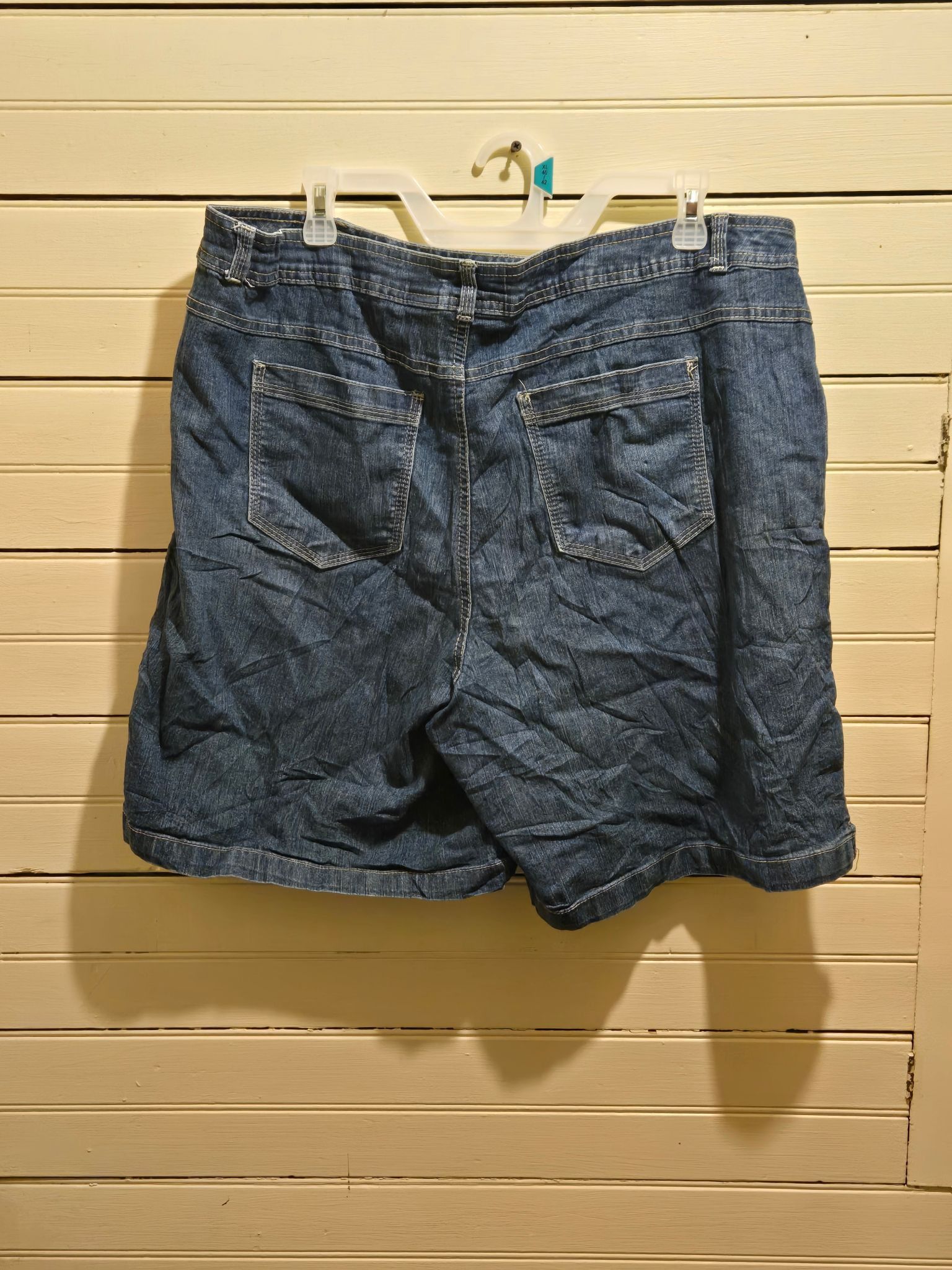 Other Just My Size Shorts Womens 22W Denim Bermuda Pull On Casual Size 22" - 3 Thumbnail