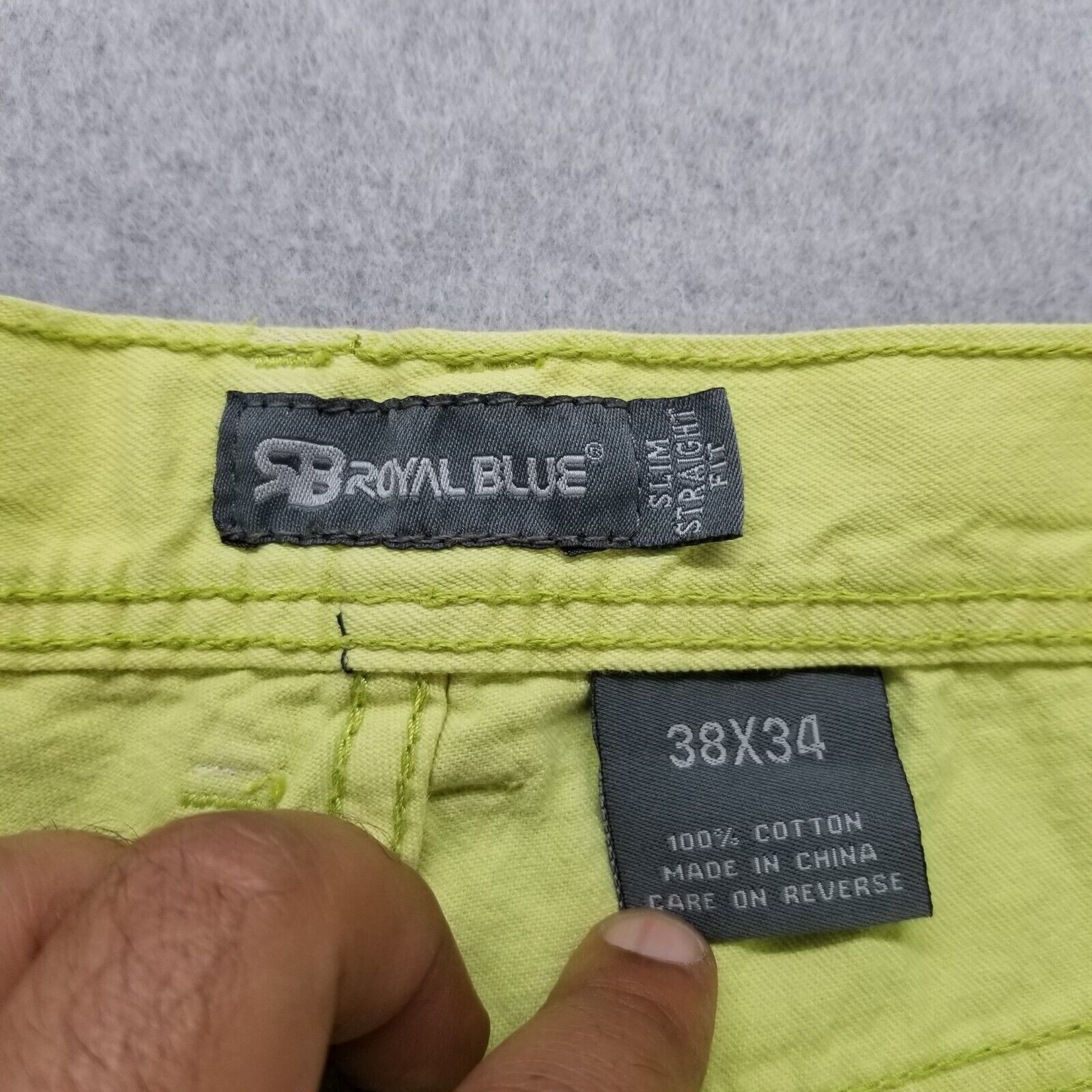 Other Royal Blue Shorts Mens 38 Chino Pockets Casual Cotton Size US 38 / EU 54 - 8 Thumbnail