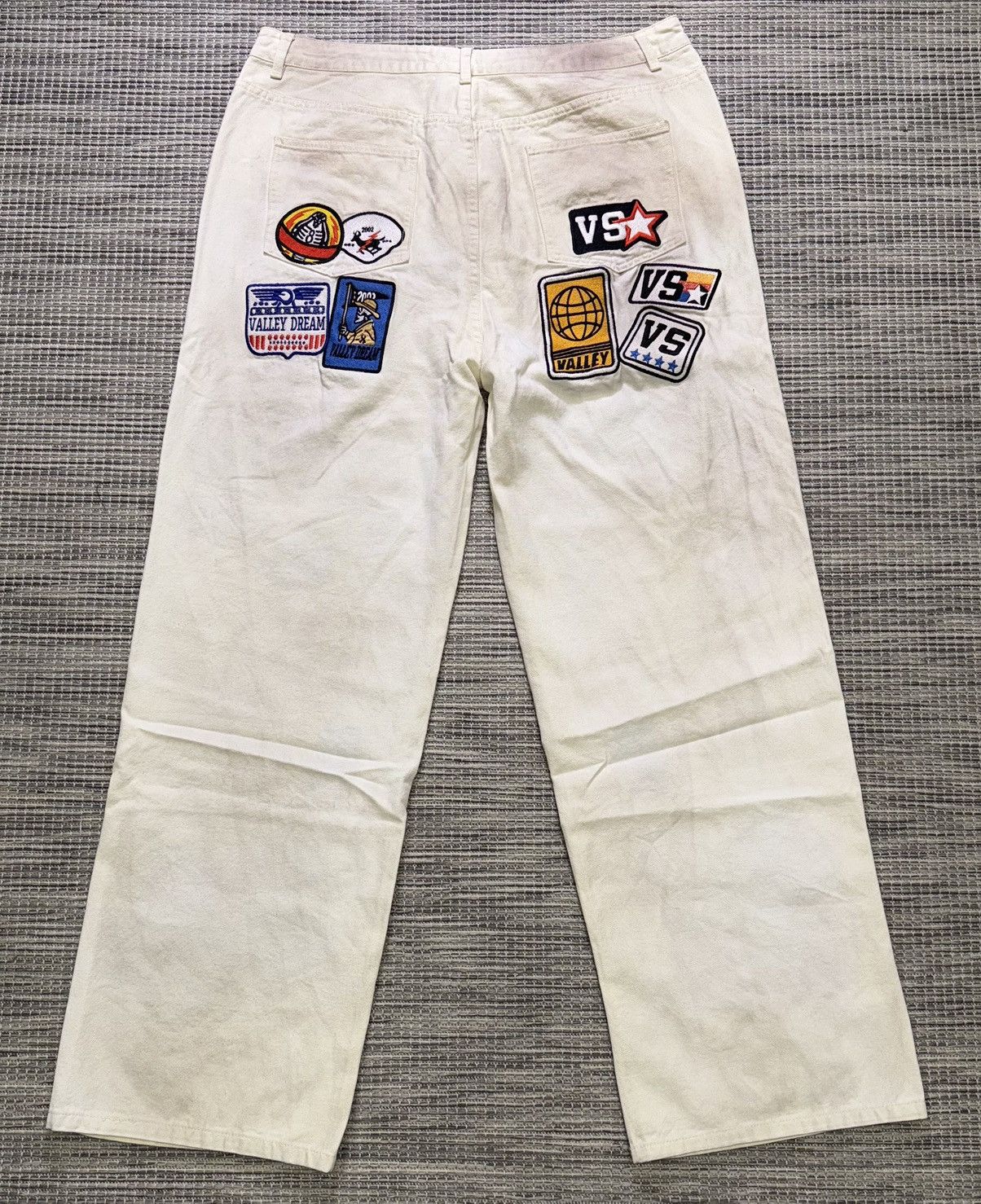 Vale Vale Forever Cream 1980's Painters Pants Size US 32 / EU 48 - 2 Thumbnail