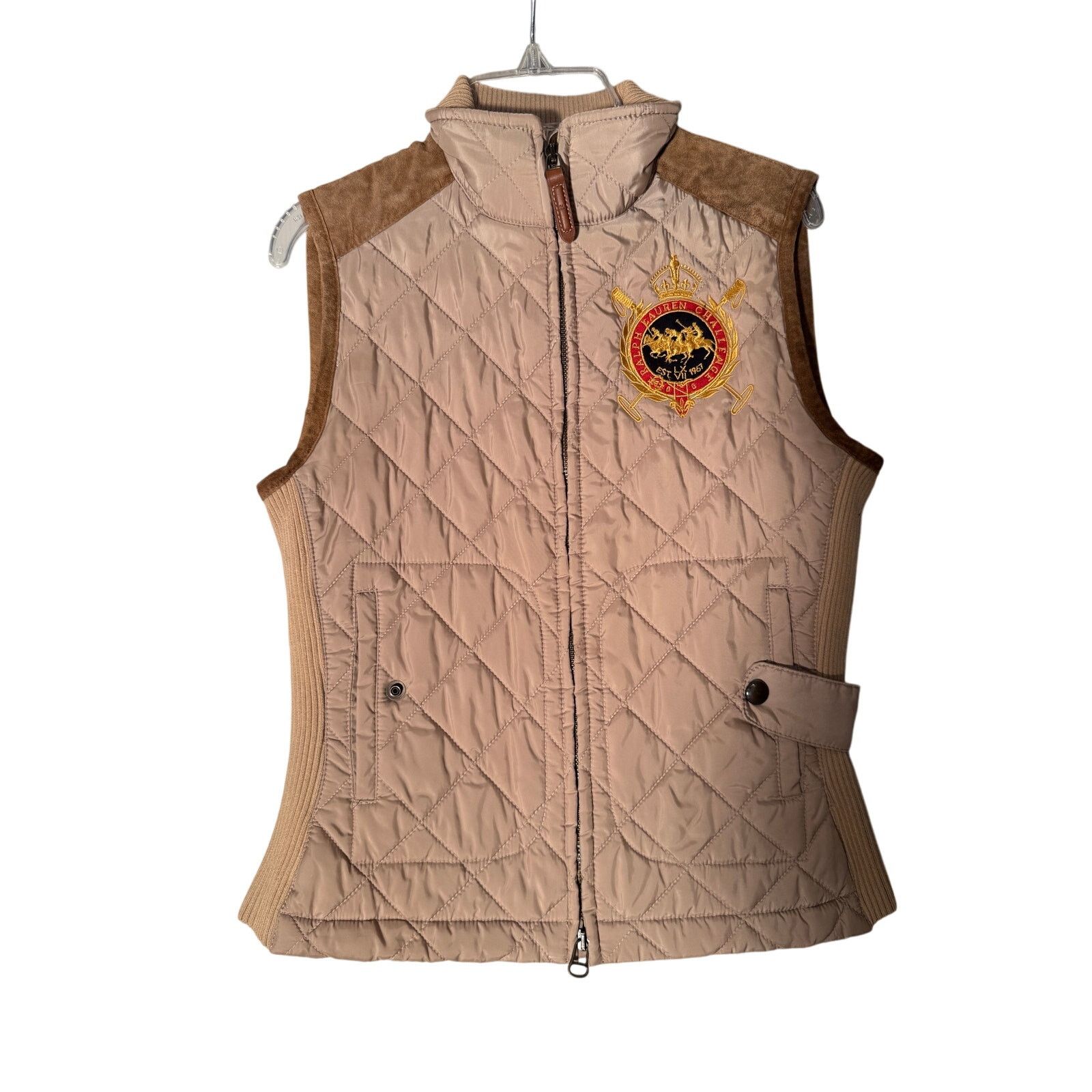 Ralph Lauren Sport Vest Country Riders Jockey Crest Sz XS