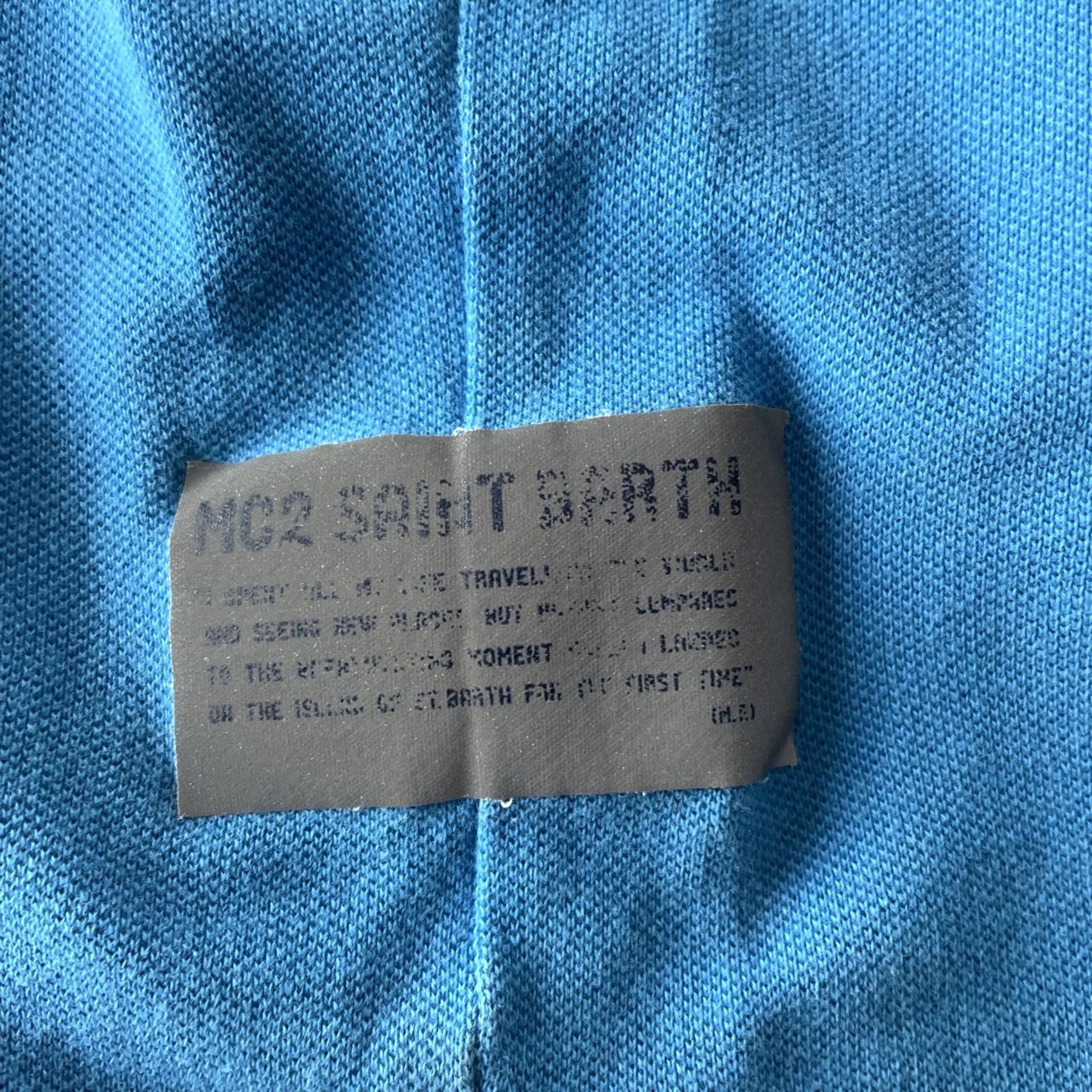MC2 Saint Barth MC2 Saint Barth Polo Shirt Adult Small Blue Short Sleeve Cotton Knit Preppy Size US S / EU 44-46 / 1 - 5 Thumbnail