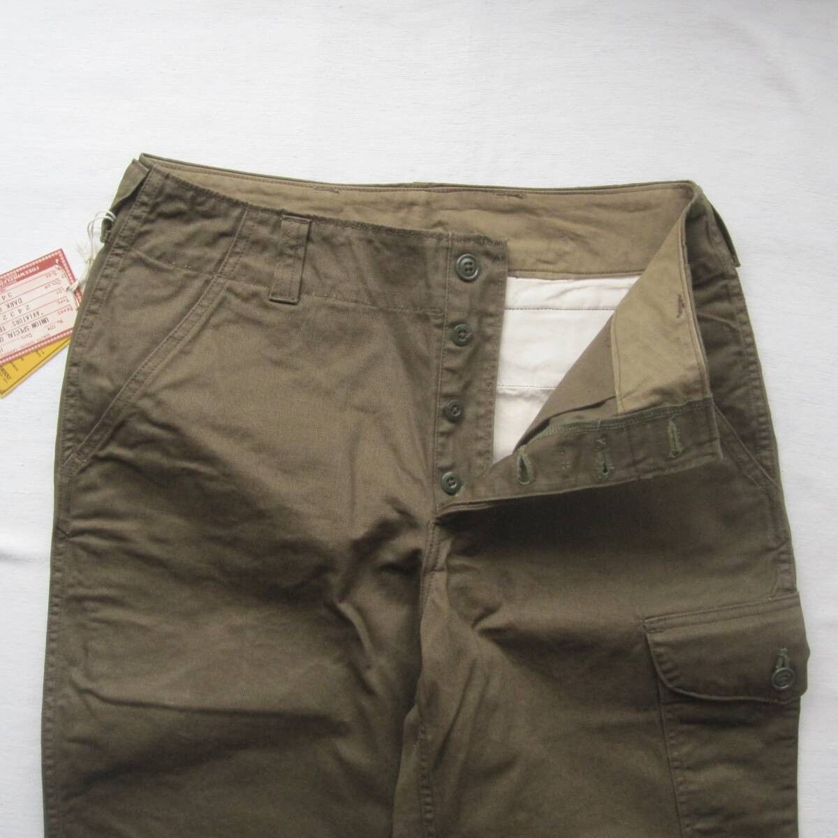 Freewheelers “AVIATOR’S TROUSERS” 34 DARK OLIVE Size US 34 / EU 50 - 3 Thumbnail