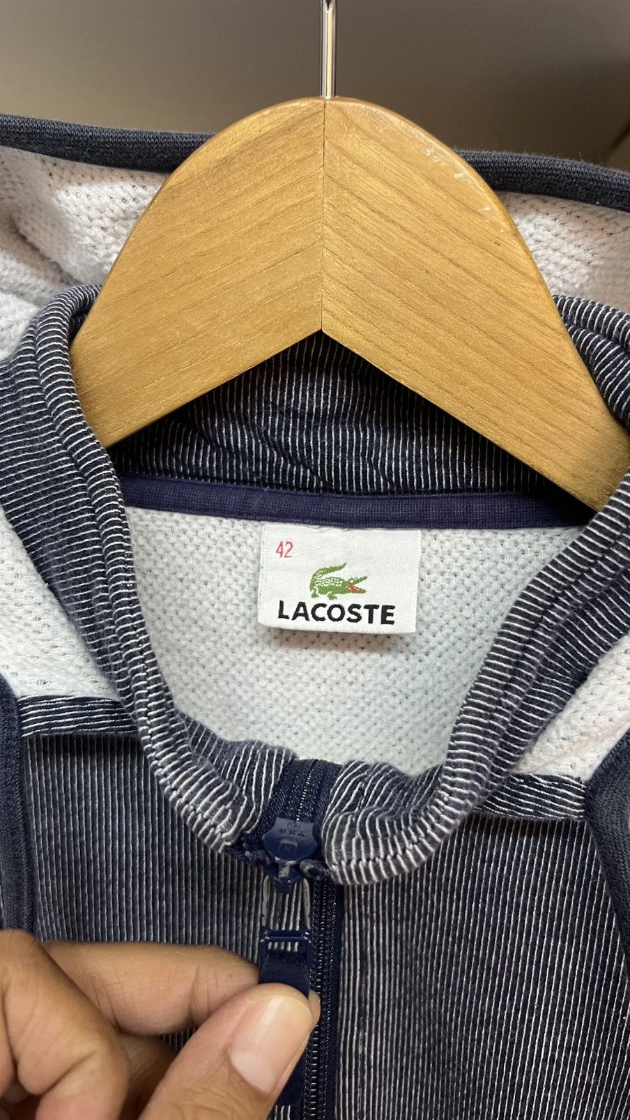 Lacoste × Vintage Lacoste Japan Zipper Hoodie Size US XS / EU 42 / 0 - 7 Thumbnail